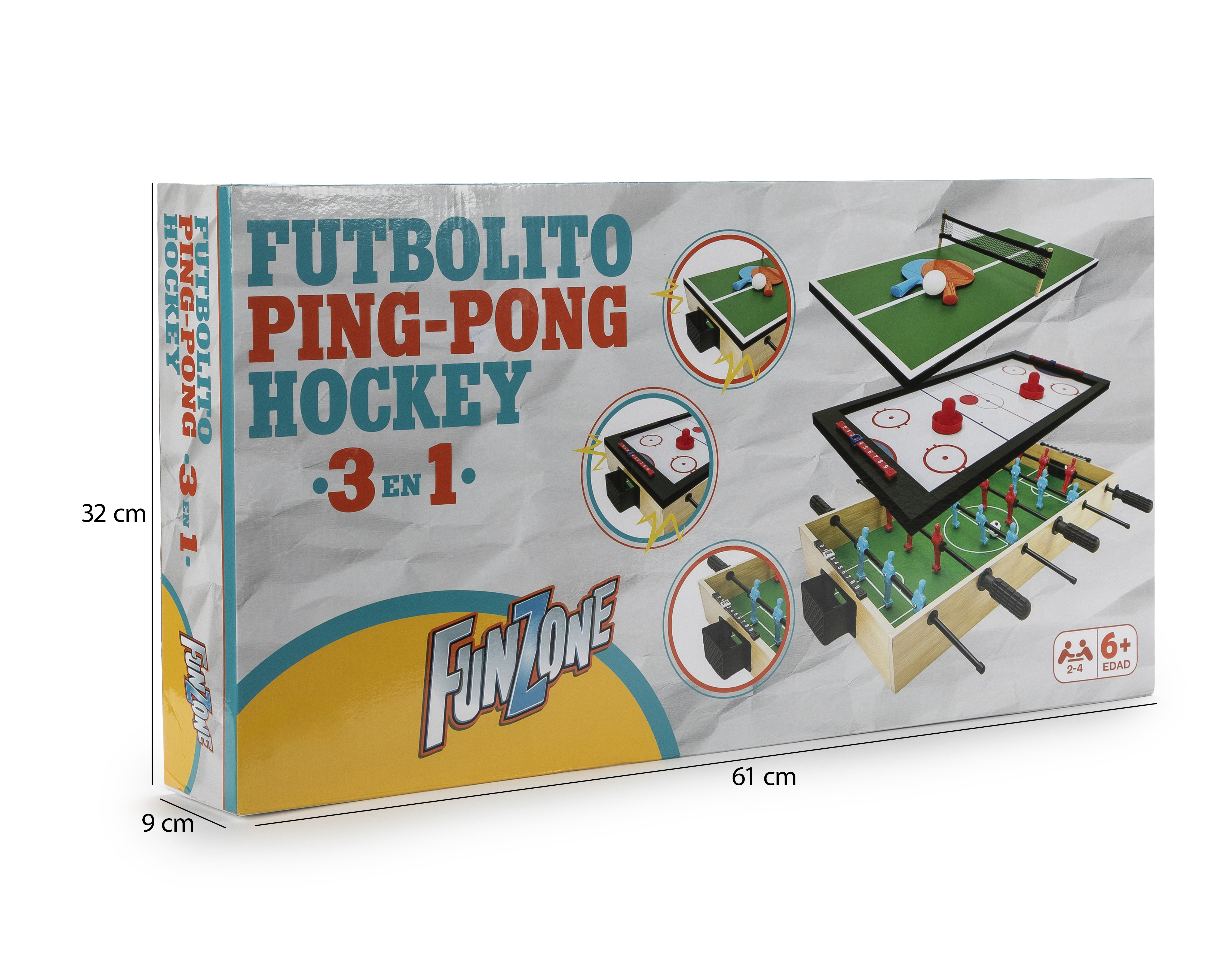 Foto 4 pulgar | Foto 3 | Mesa Multijuegos Funzone 3 en 1