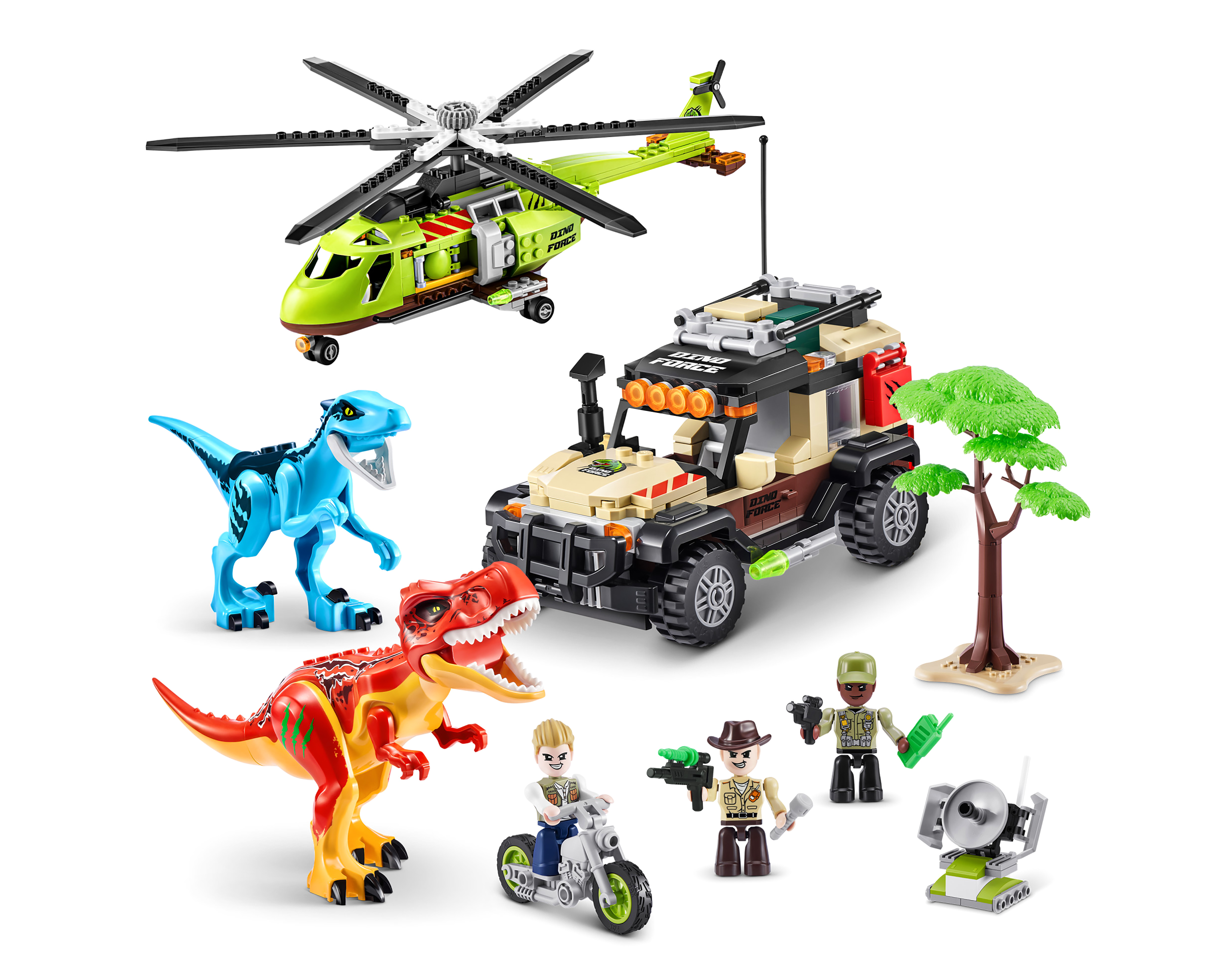 Bloques de Construcción Zuru Dino Adventure 592 Piezas