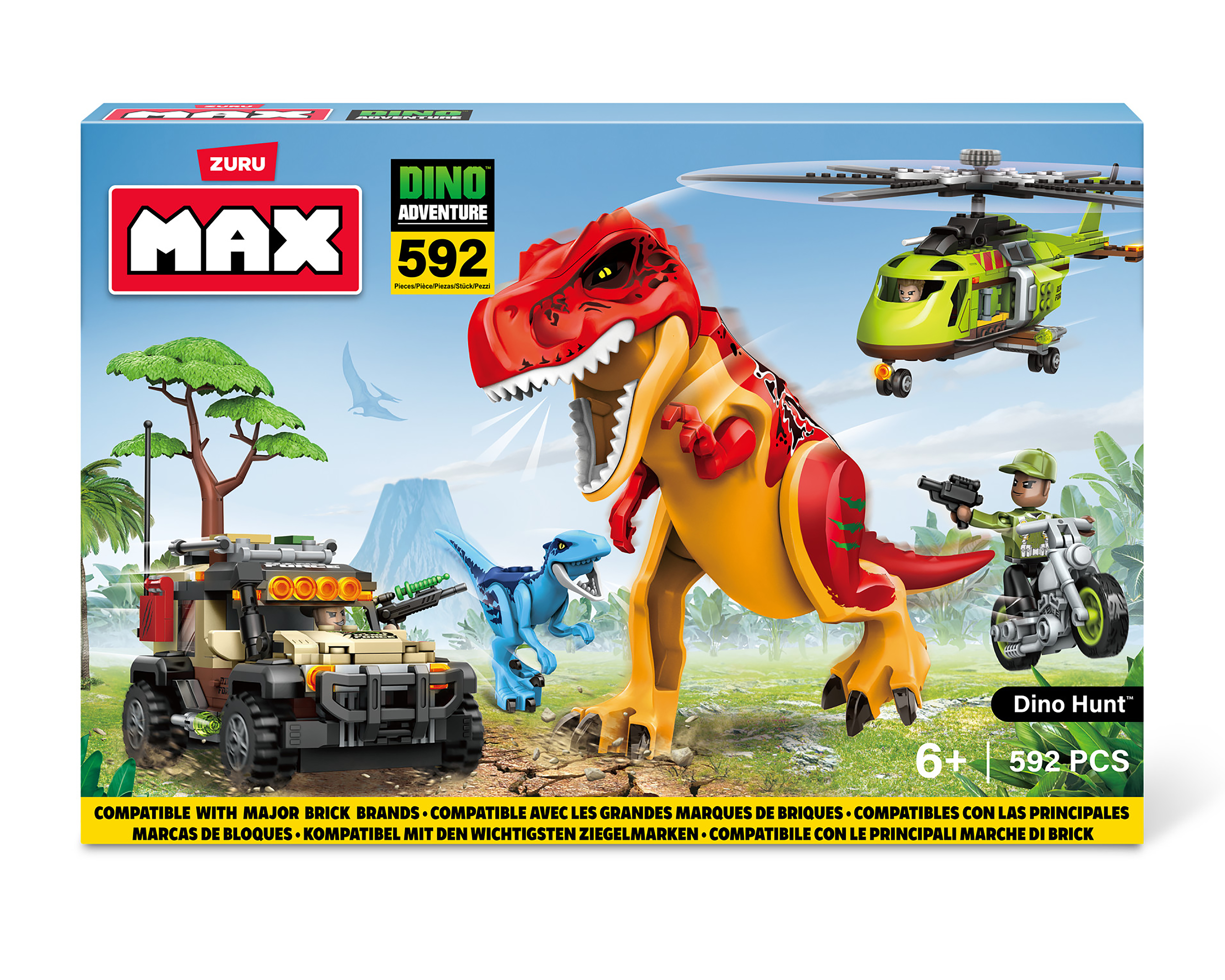 Foto 4 pulgar | Foto 3 | Bloques de Construcción Zuru Dino Adventure 592 Piezas