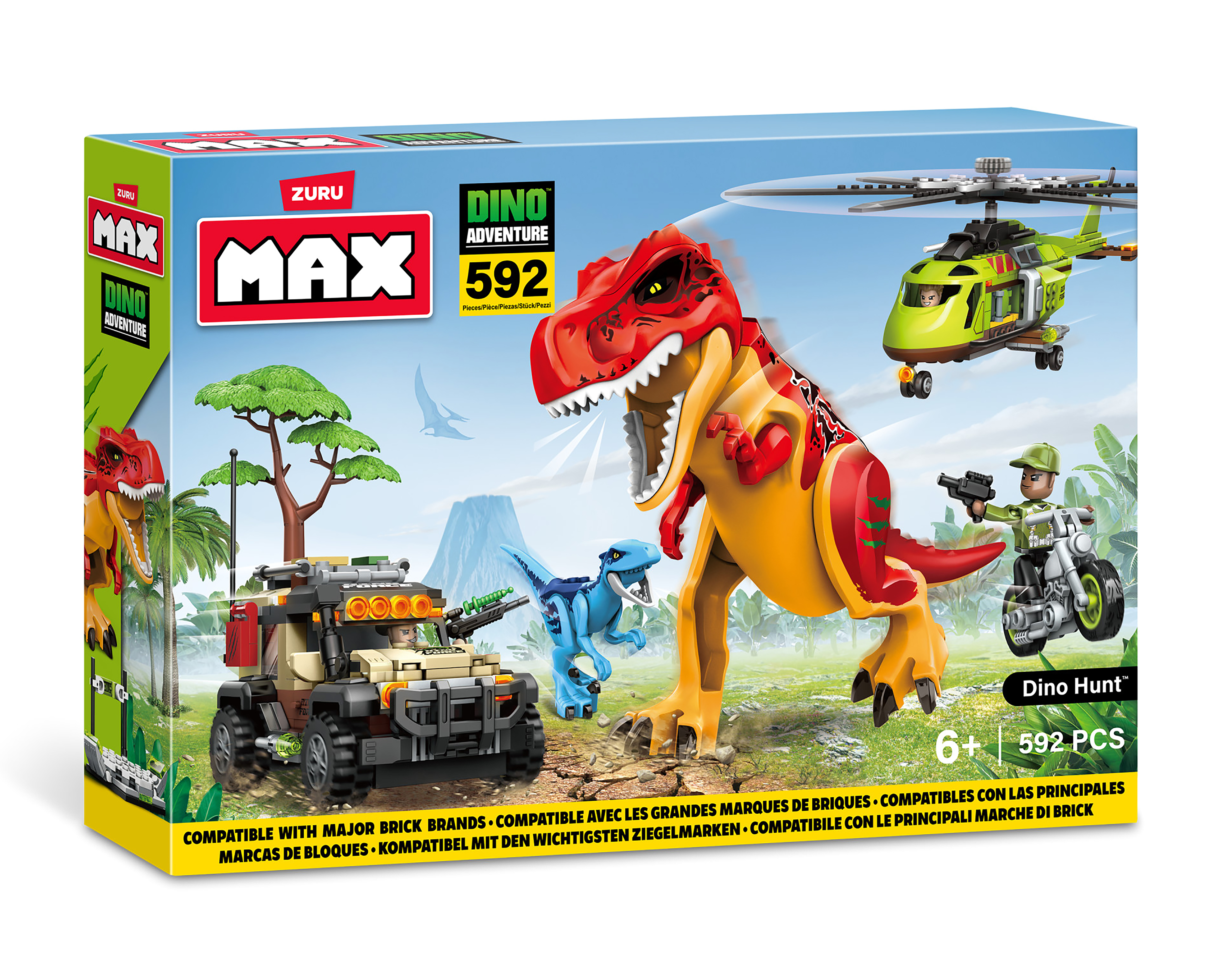 Foto 5 pulgar | Foto 4 | Bloques de Construcción Zuru Dino Adventure 592 Piezas