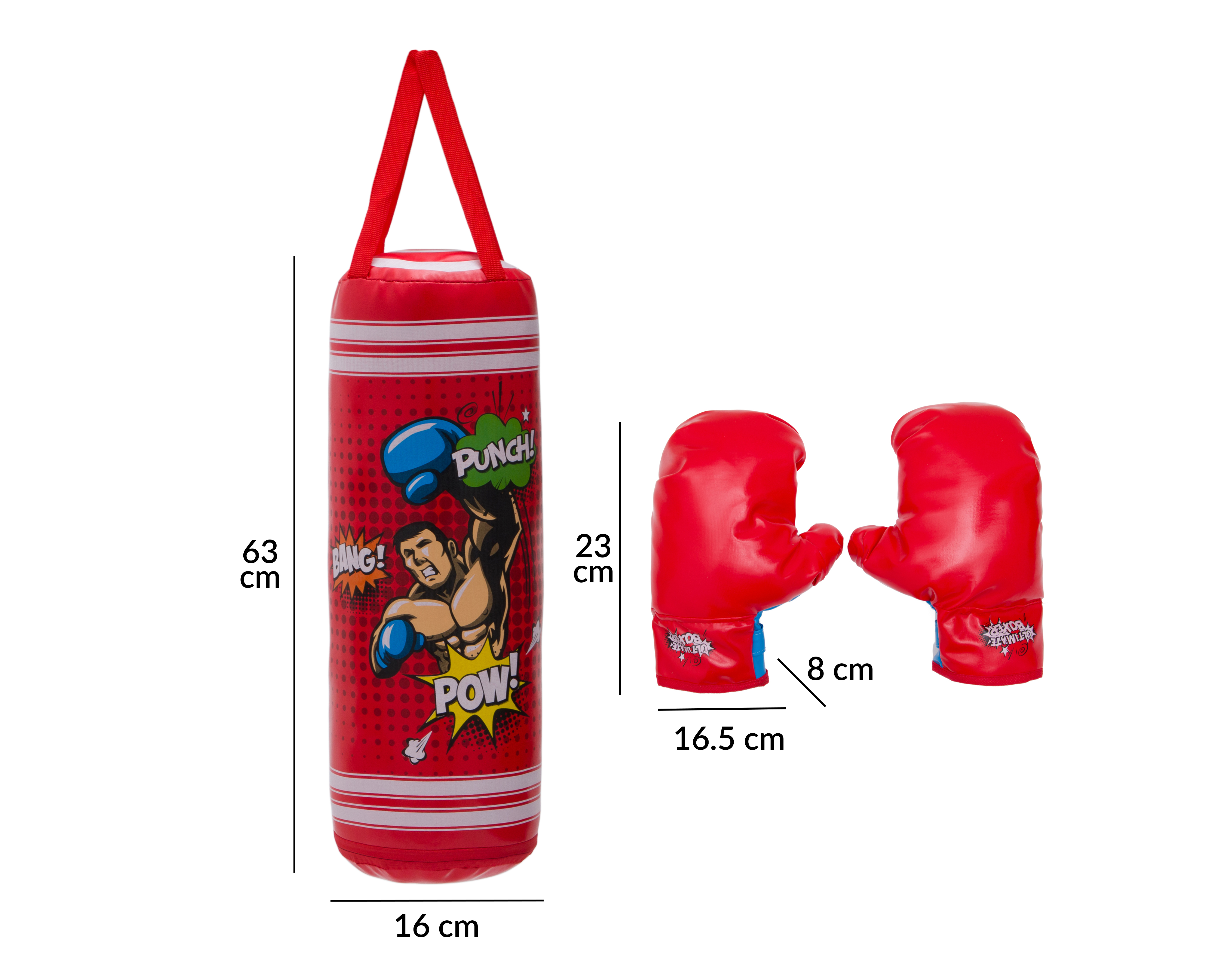 Foto 5 | Foto 5 | Juego de Saco de Box con Guantes Funzone