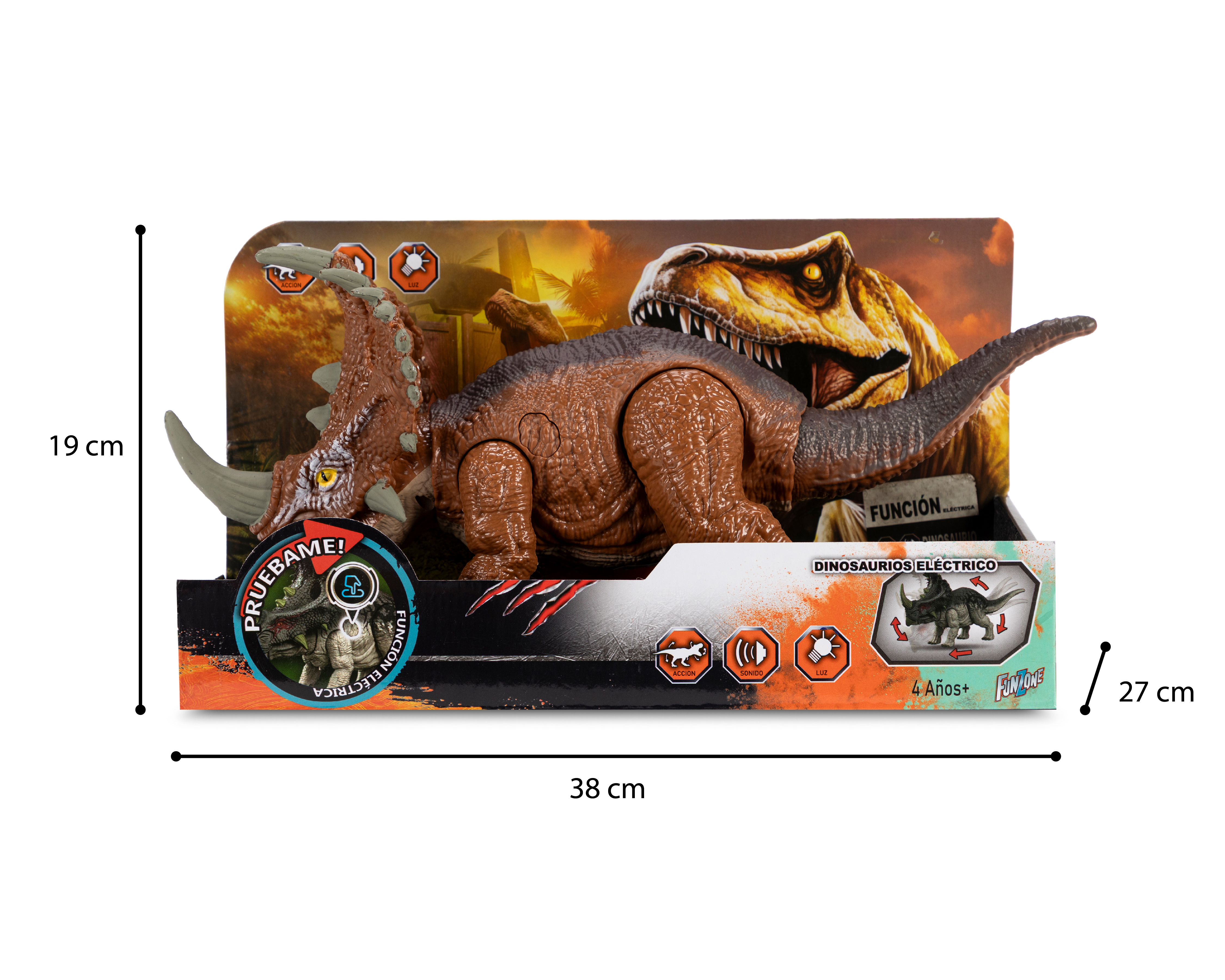Foto 7 pulgar | Foto 6 | Dinosaurio Funzone con Luces y Sonido