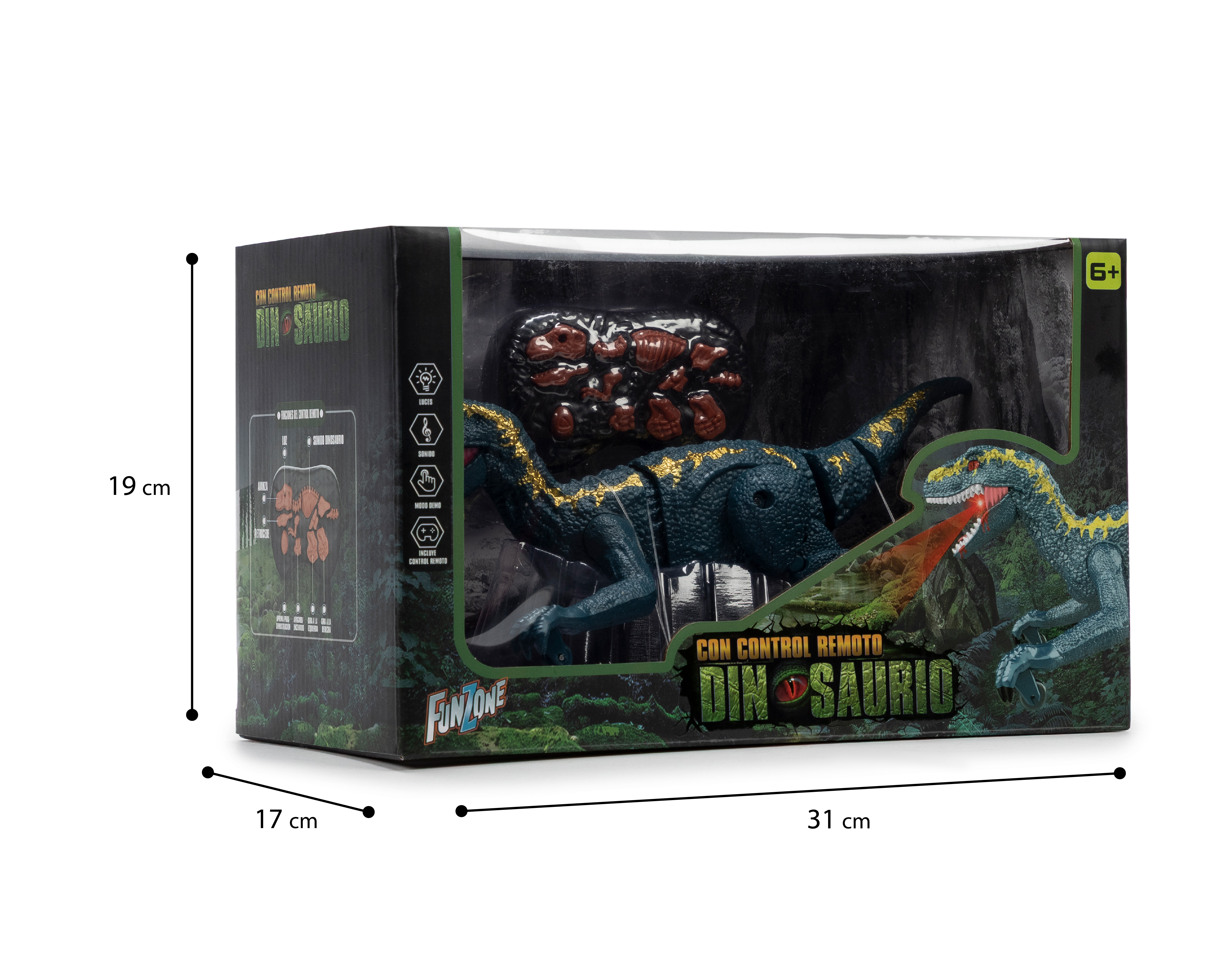 Foto 8 pulgar | Foto 7 | Velociraptor Funzone con Luces y Sonidos