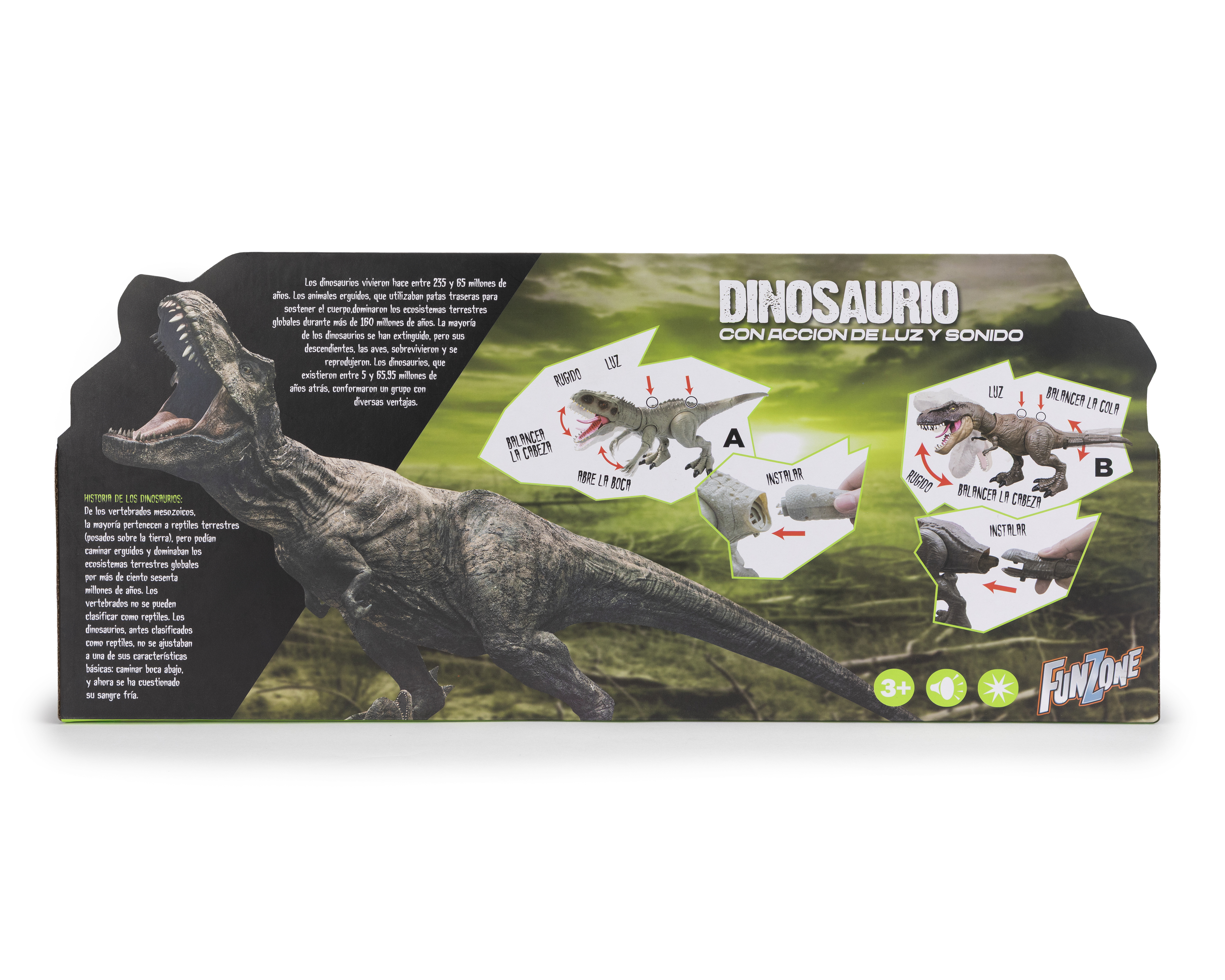 Foto 5 pulgar | Foto 4 | Dinosaurio Funzone con Luz y Sonido