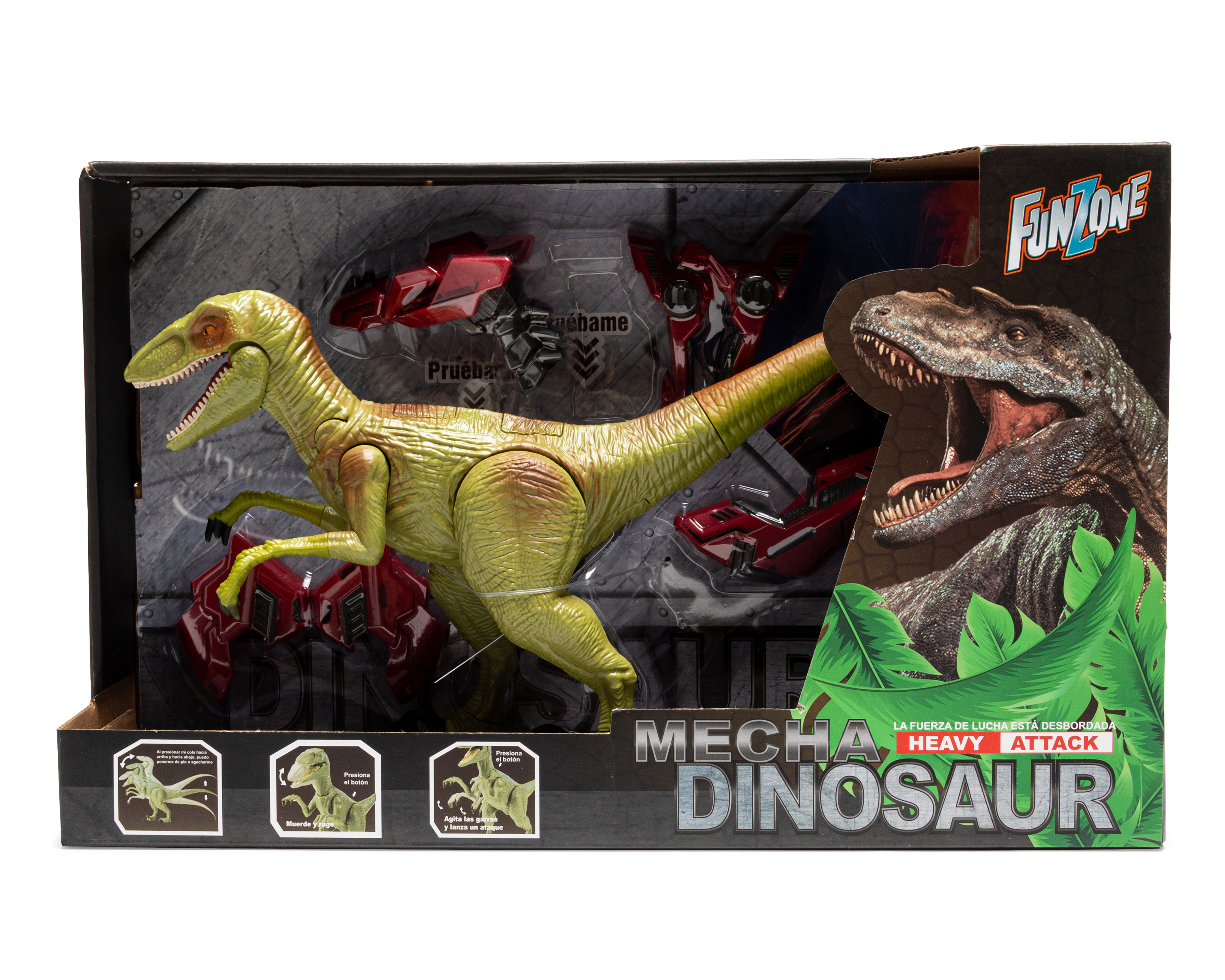 Foto 4 pulgar | Foto 3 | Dinosaurio con Armadura Funzone con Movimientos y Sonidos