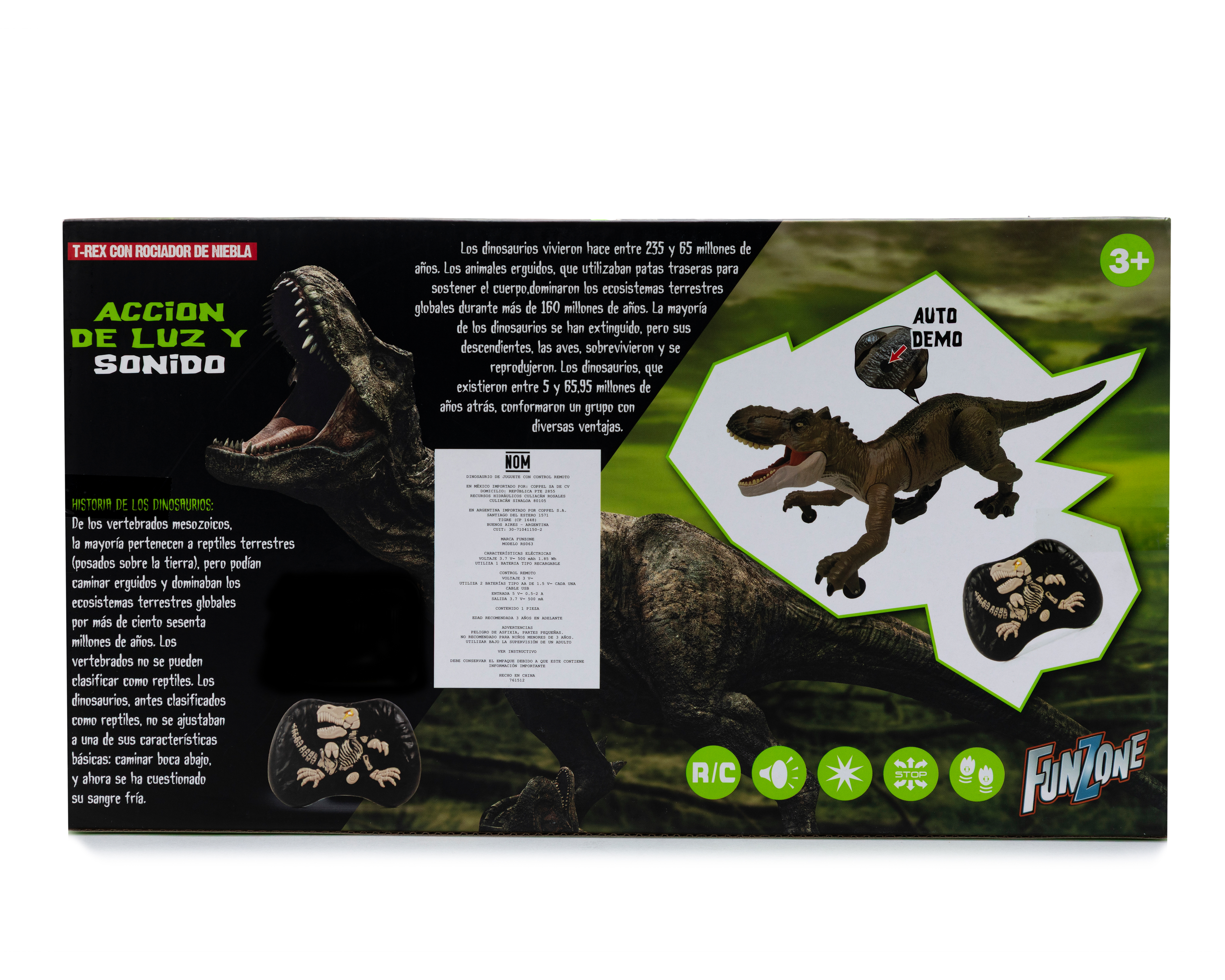 Foto 5 | Foto 5 | Dinosaurio de Juguete Funzone con Control Remoto