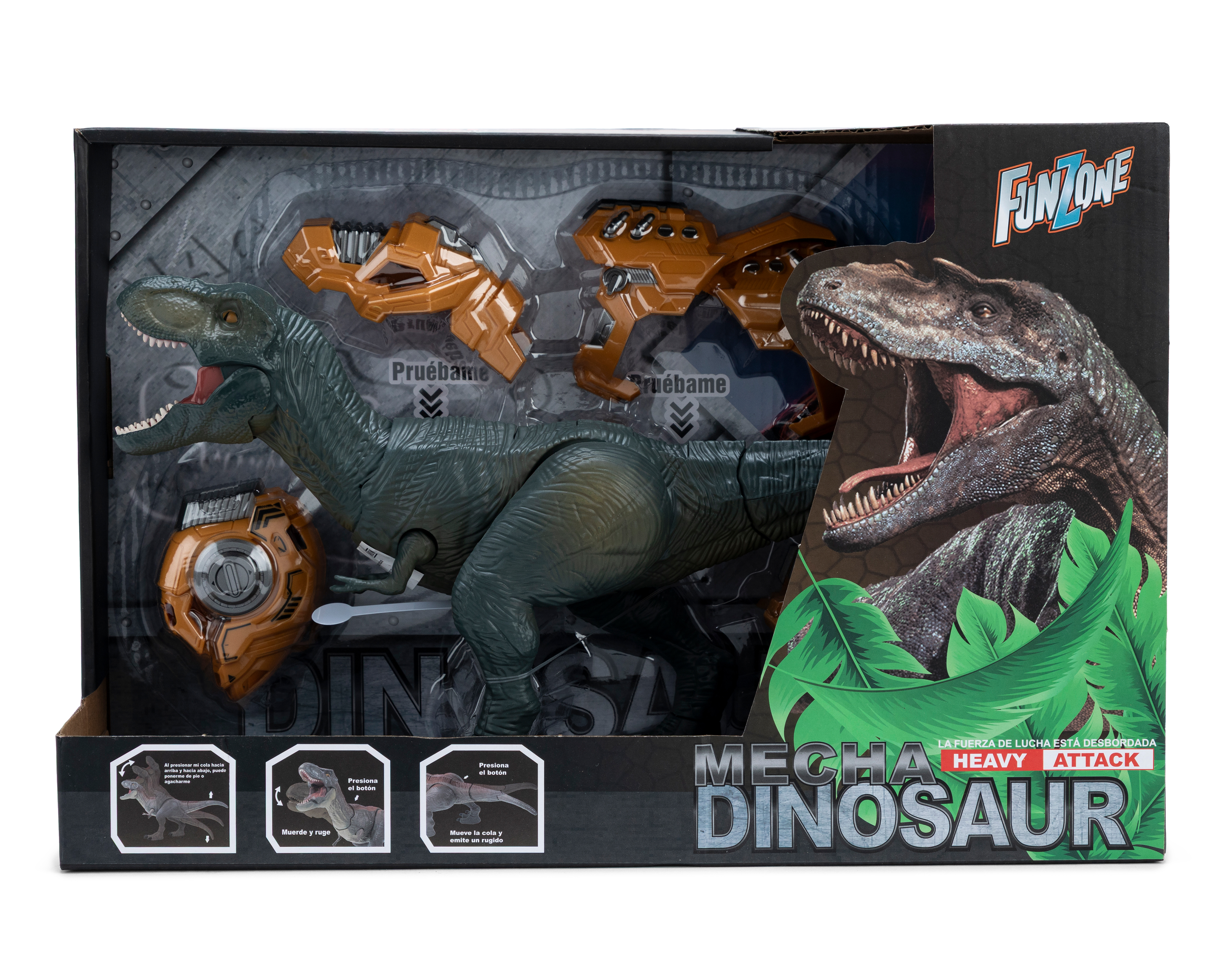 Foto 4 pulgar | Foto 3 | Dinosaurio con Armadura Funzone con Movimientos y Sonidos