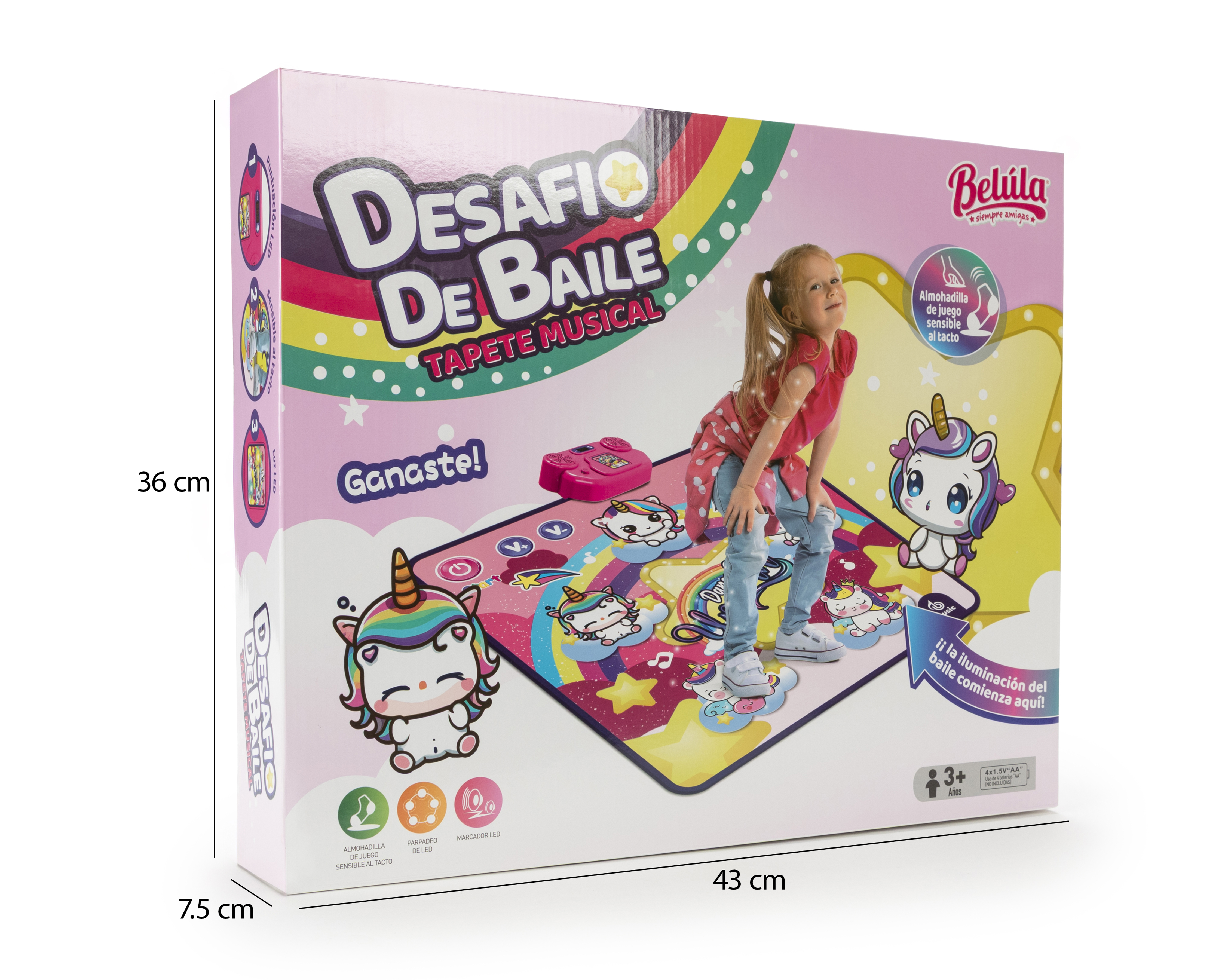 Foto 4 pulgar | Foto 3 | Tapete Interactivo Belúla con Luz y Sonido