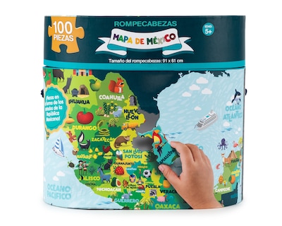 Foto 2 | Foto 2 | Rompecabezas Mapa de México Novelty 100 Piezas