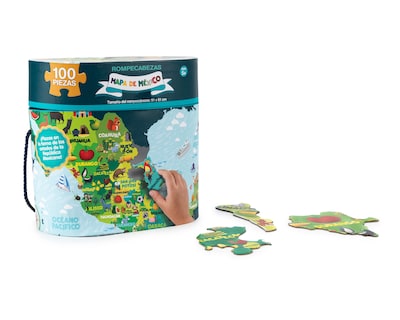 Foto 3 | Foto 3 | Rompecabezas Mapa de México Novelty 100 Piezas