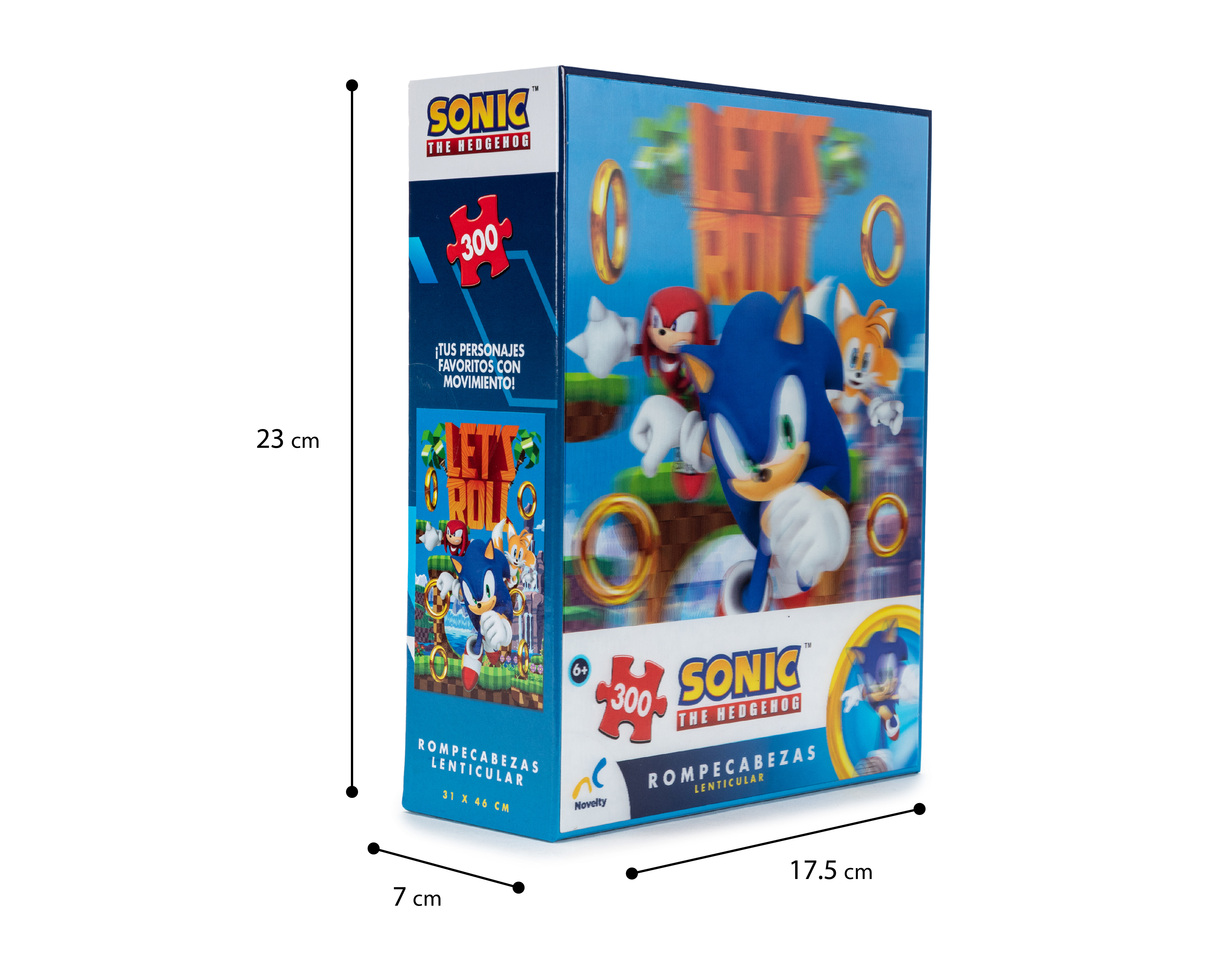 Foto 4 | Foto 4 | Rompecabezas Lenticular Sonic 300 Piezas