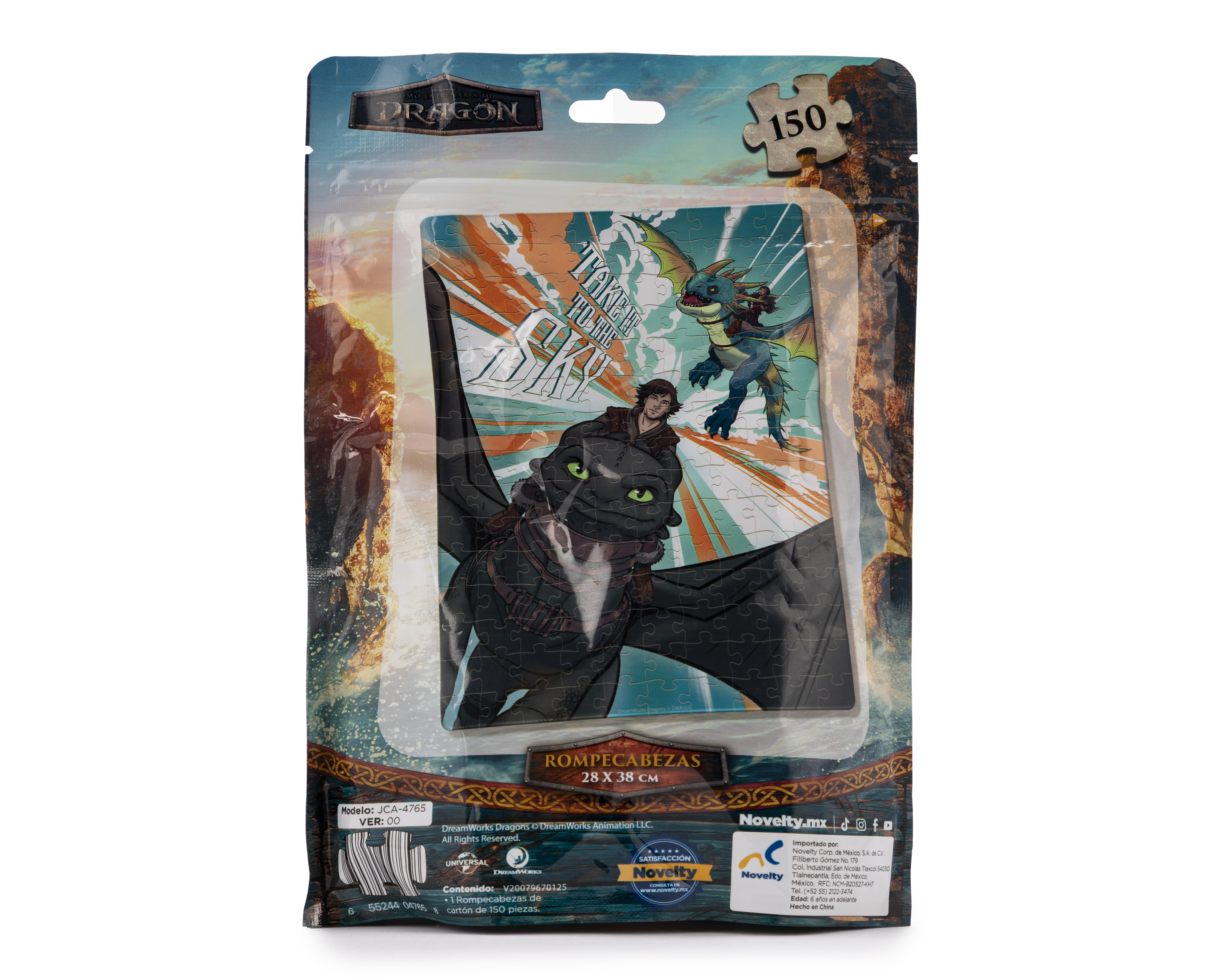 Foto 3 pulgar | Foto 2 | Rompecabezas Como Entrenar a tu Dragón Novelty 150 Piezas