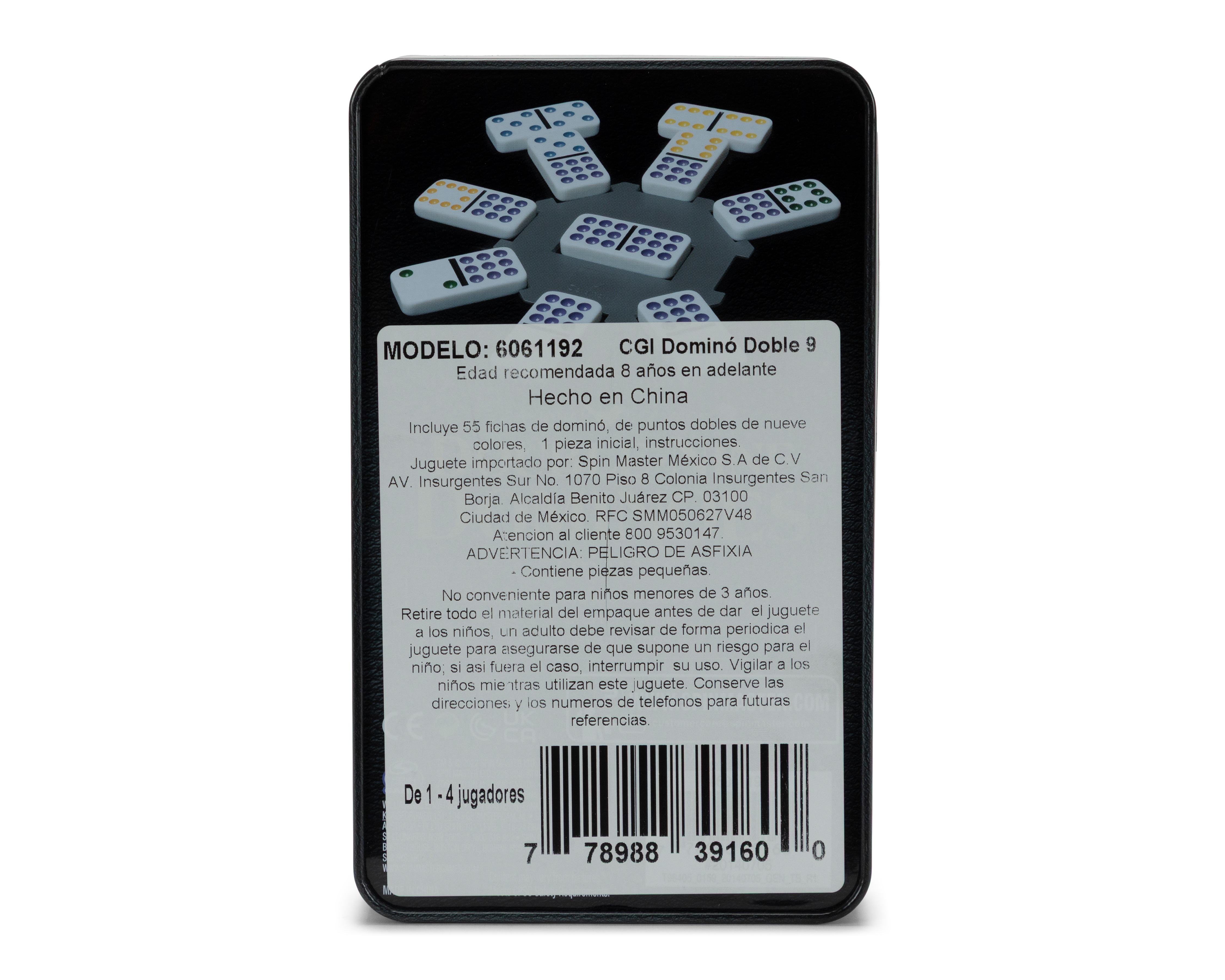 Foto 3 pulgar | Foto 2 | Dominó Doble 9 Spin Master de Plástico