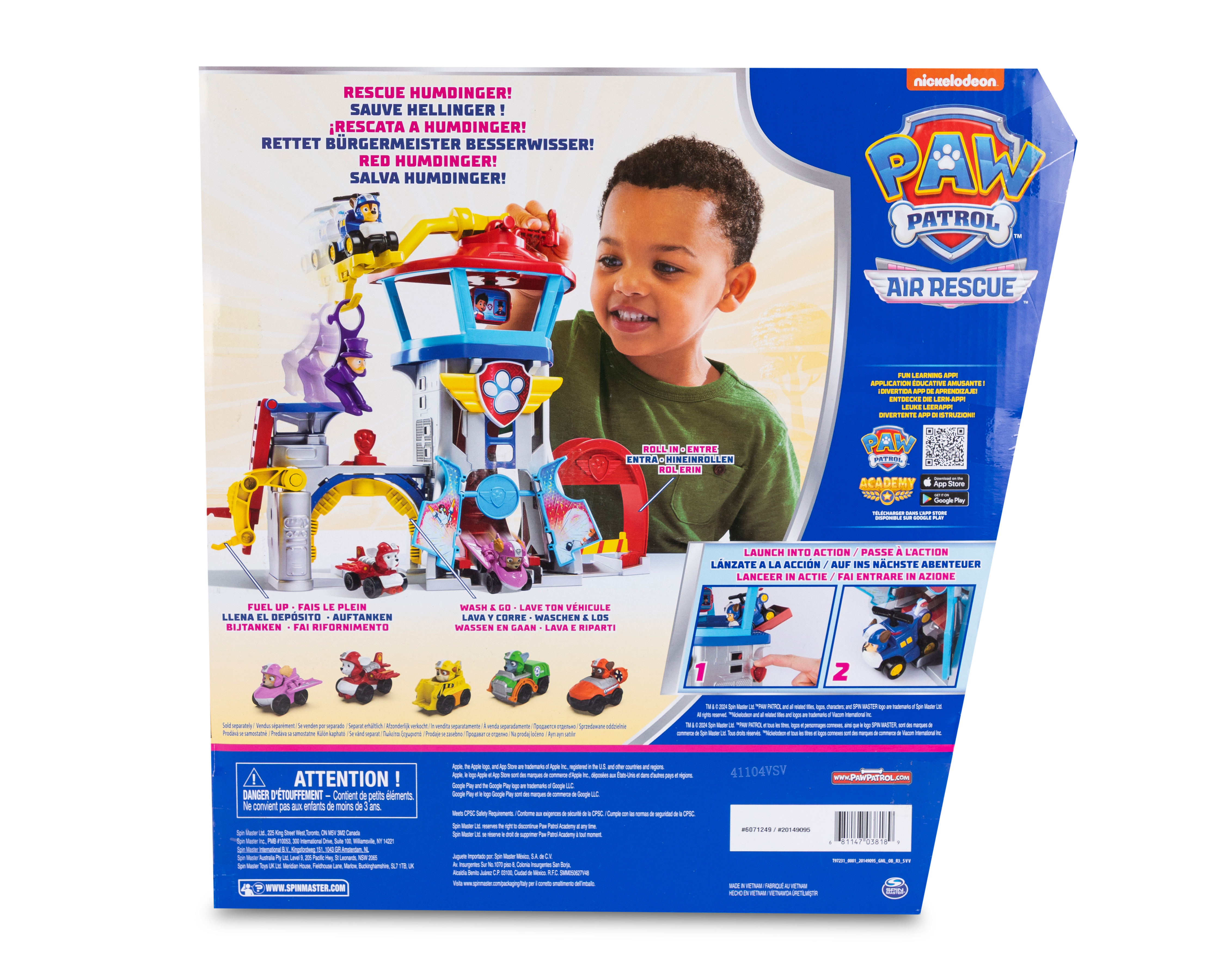 Foto 3 pulgar | Foto 2 | Set de Juego Paw Patrol Air Rescue Pup Squad Adventure Bay Airport