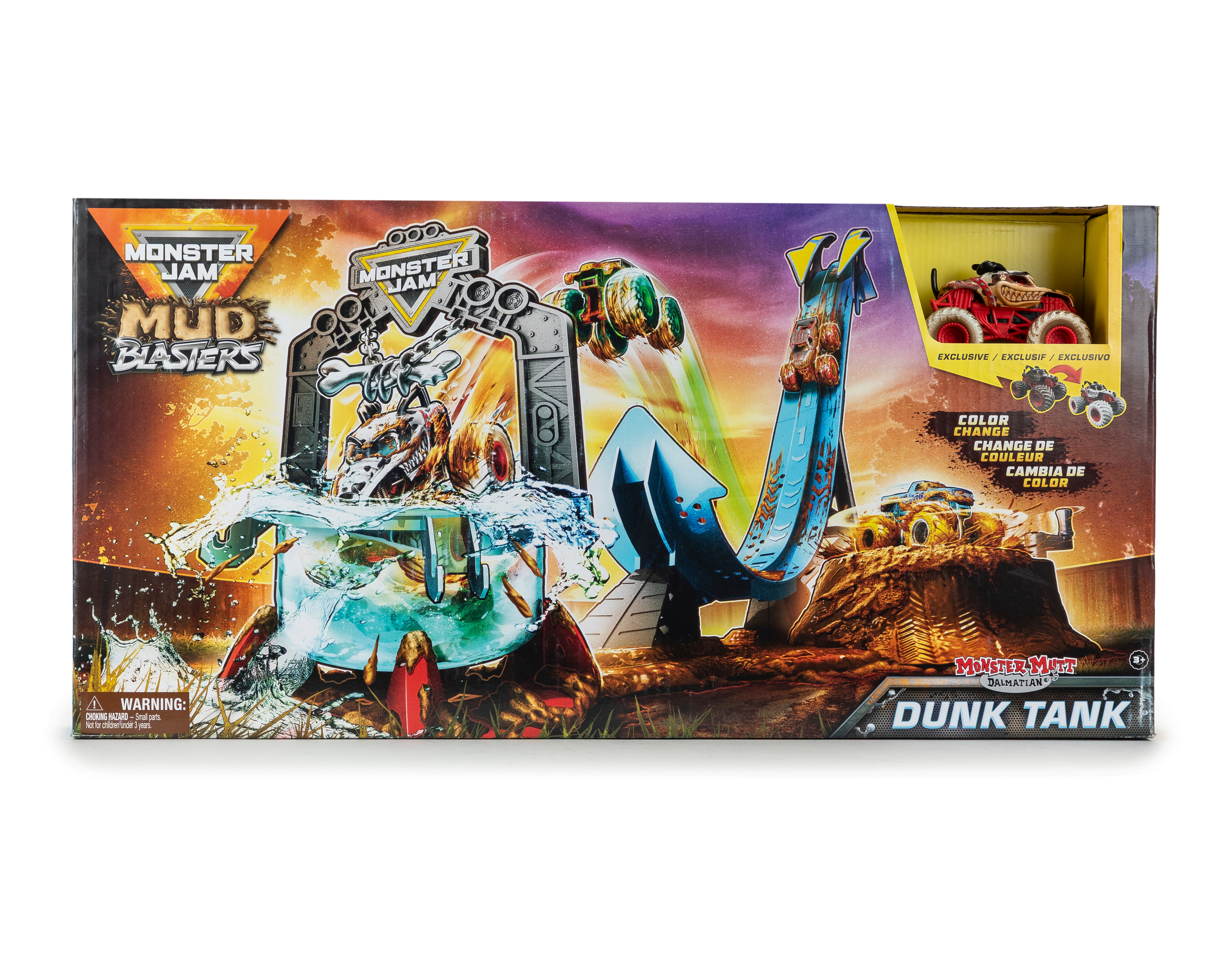 Foto 1 | Foto 1 | Pista Monster Jam Mud Blaster Dunk Tank con Camión Monstruo