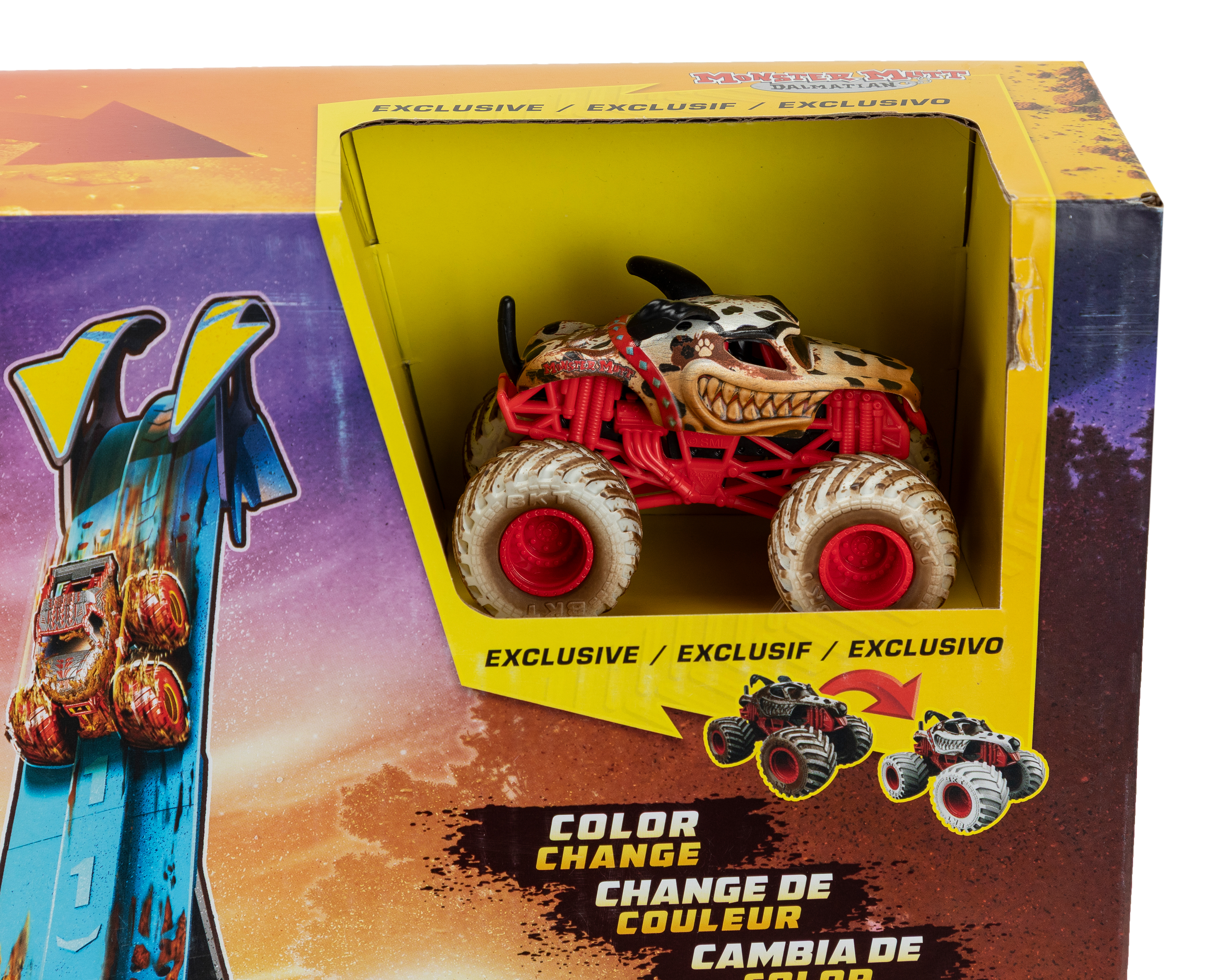 Foto 4 pulgar | Foto 3 | Pista Monster Jam Mud Blaster Dunk Tank con Camión Monstruo