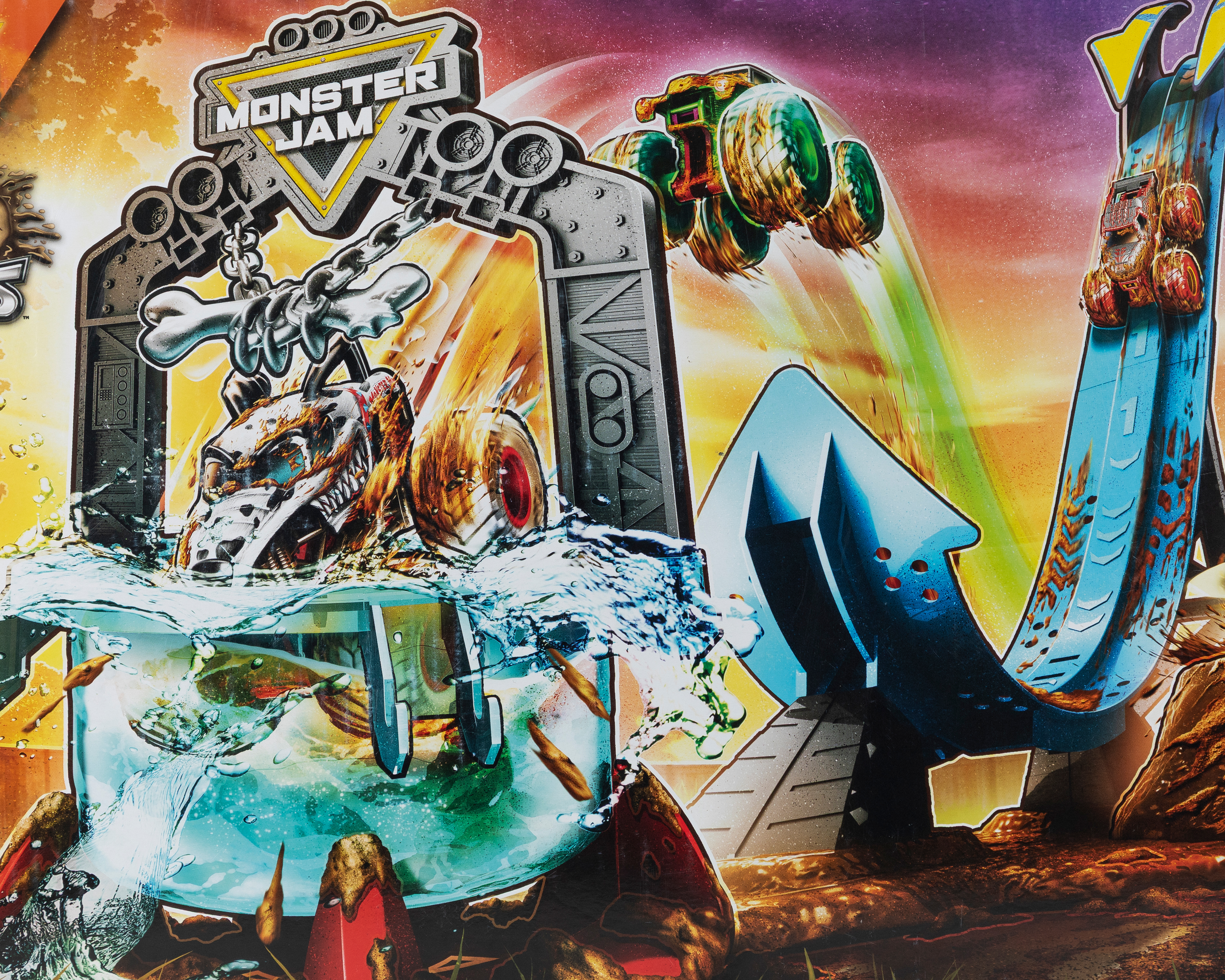 Foto 4 | Foto 4 | Pista Monster Jam Mud Blaster Dunk Tank con Camión Monstruo