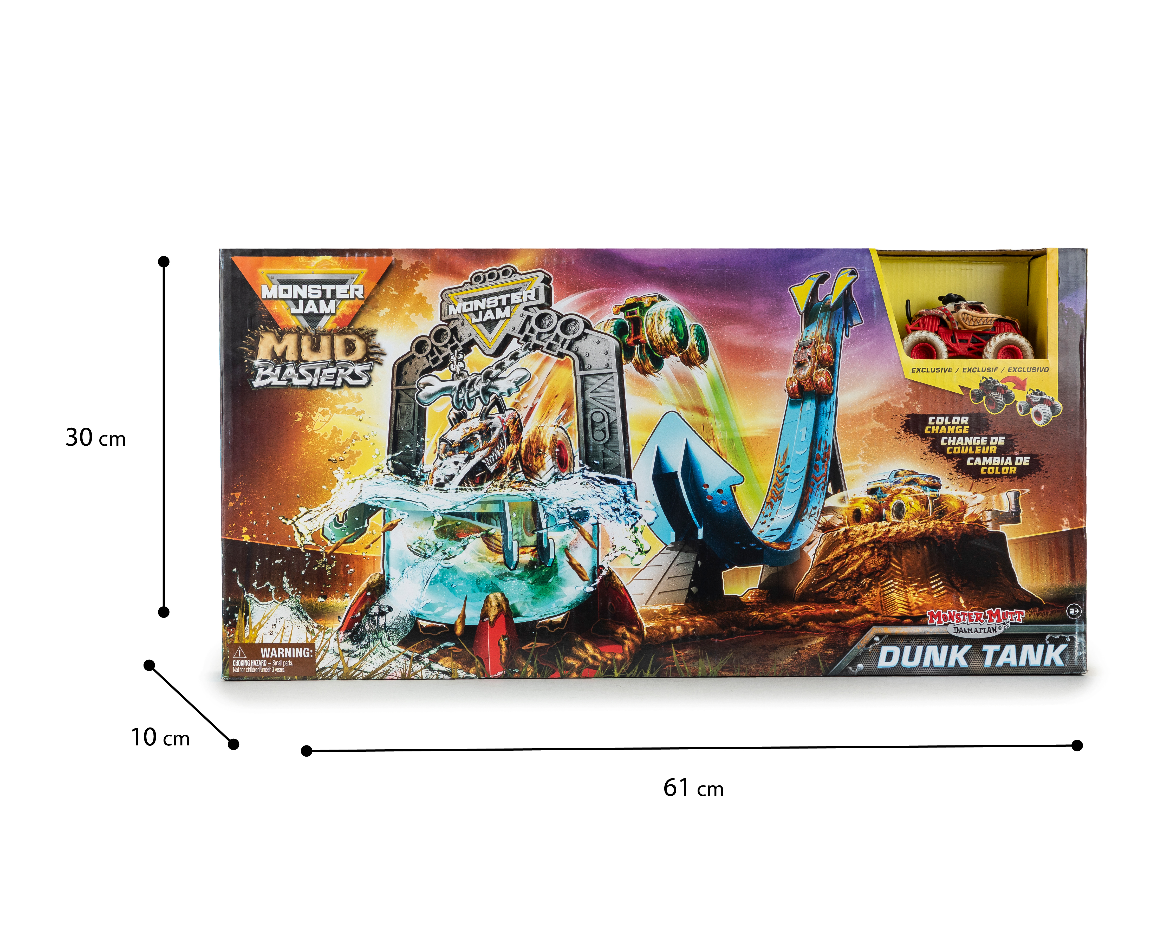 Foto 6 pulgar | Foto 5 | Pista Monster Jam Mud Blaster Dunk Tank con Camión Monstruo