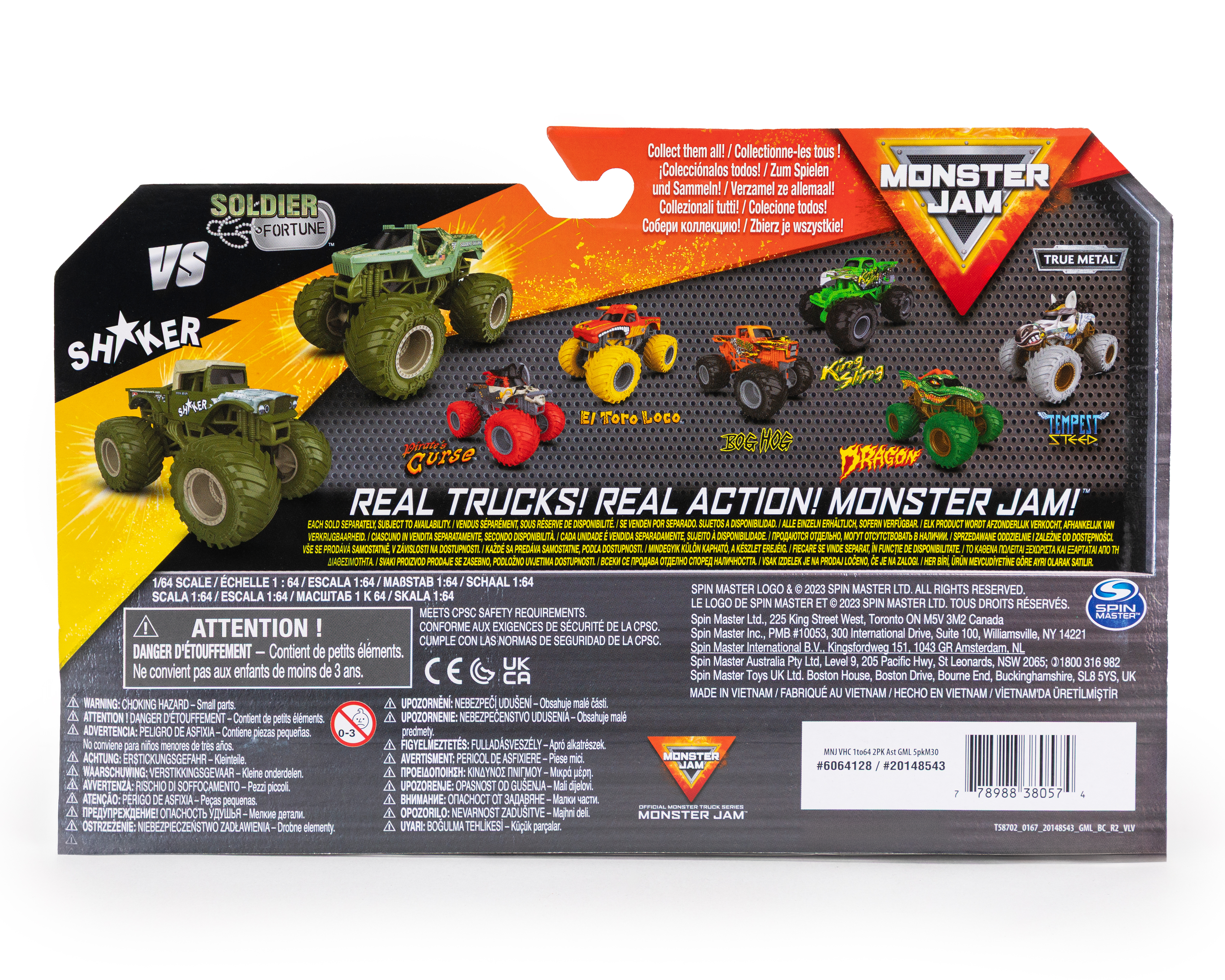 Foto 3 pulgar | Foto 2 | Carros Monster Jam Spin Master 2 Piezas al Azar