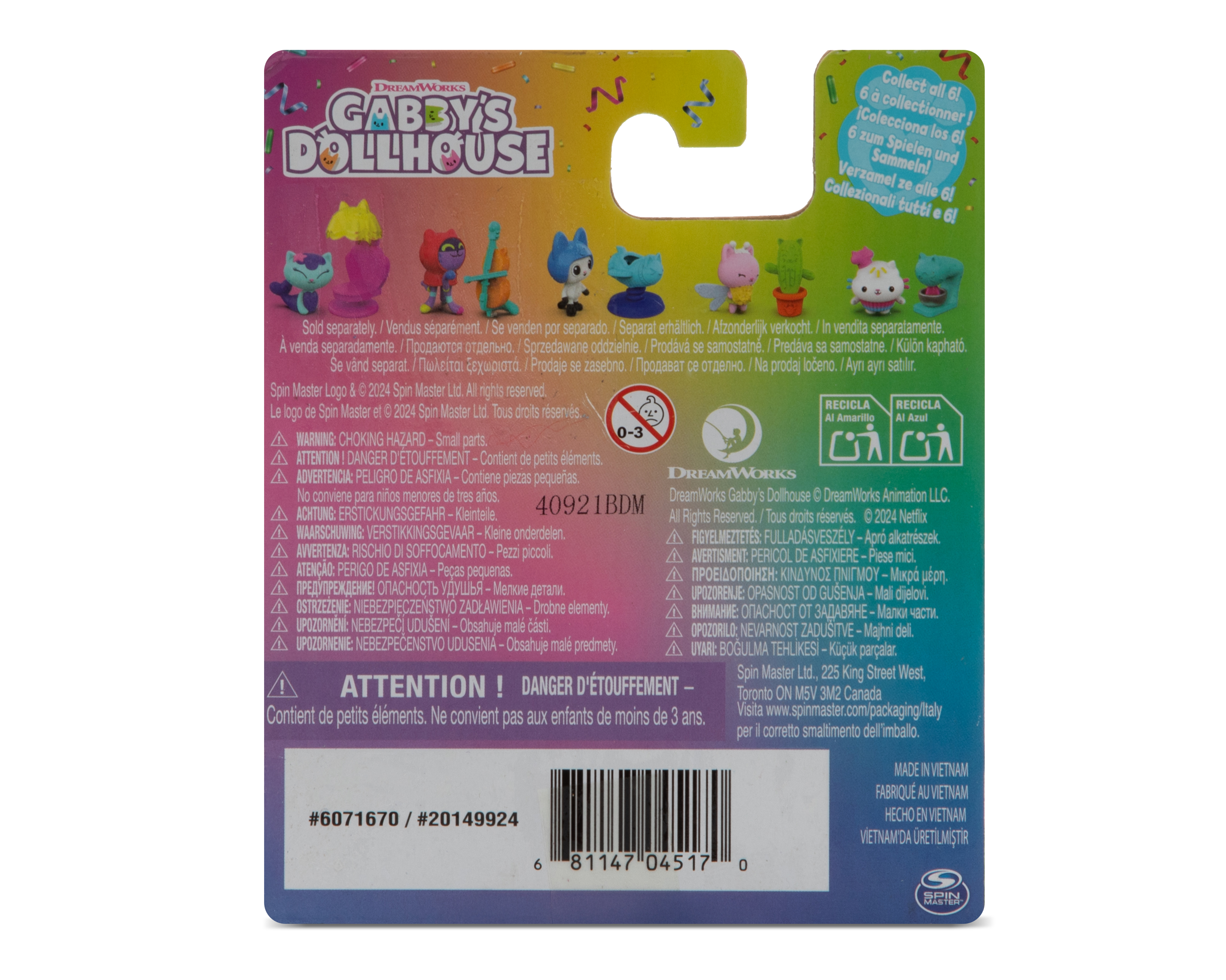 Foto 5 | Foto 5 | Baby Box Cat & Treasure Box Gabby's Dollhouse Cat-errific Celebration