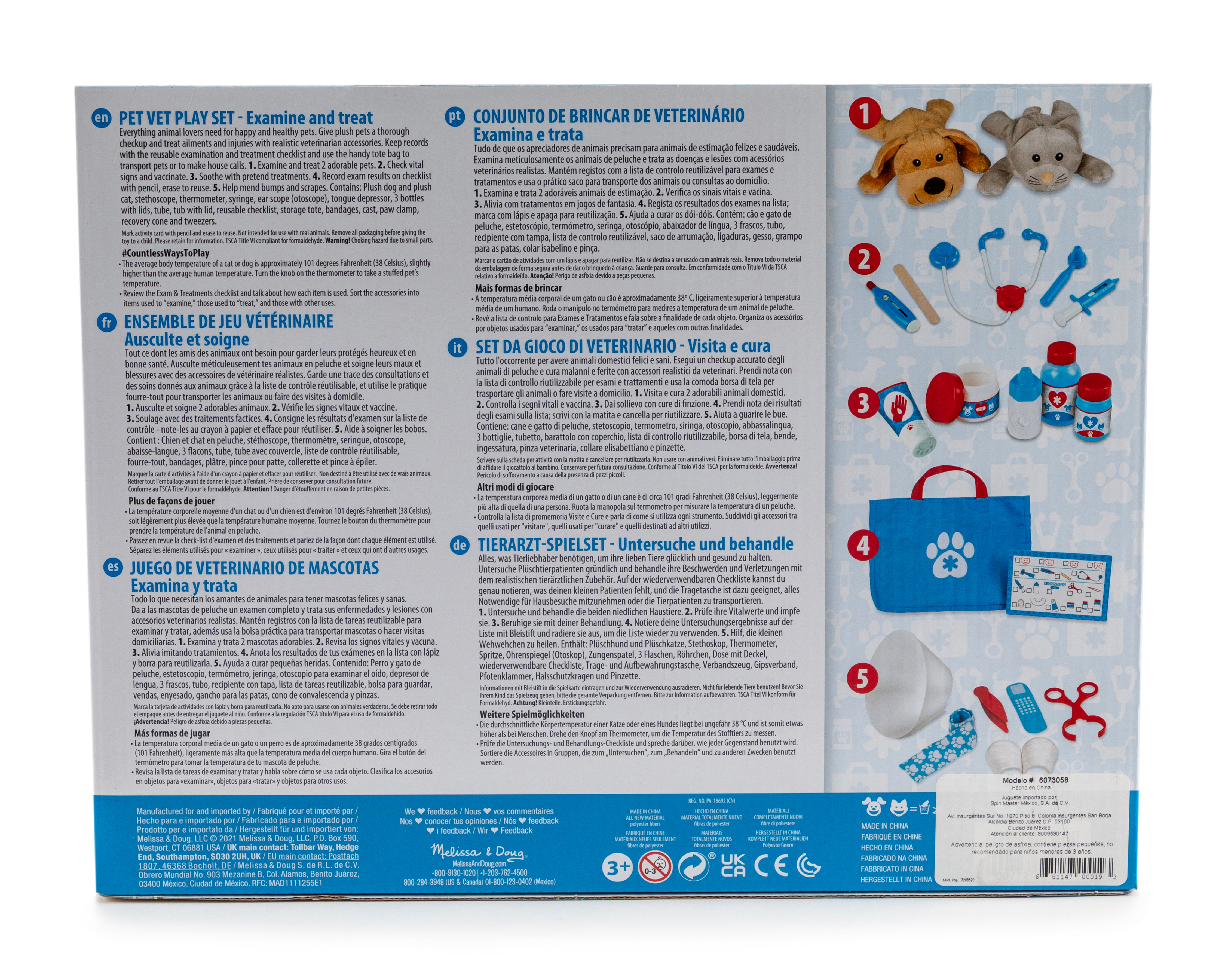 Foto 6 pulgar | Foto 5 | Juego de Veterinario de Mascotas Pet Vet Melissa & Doug 24 Piezas