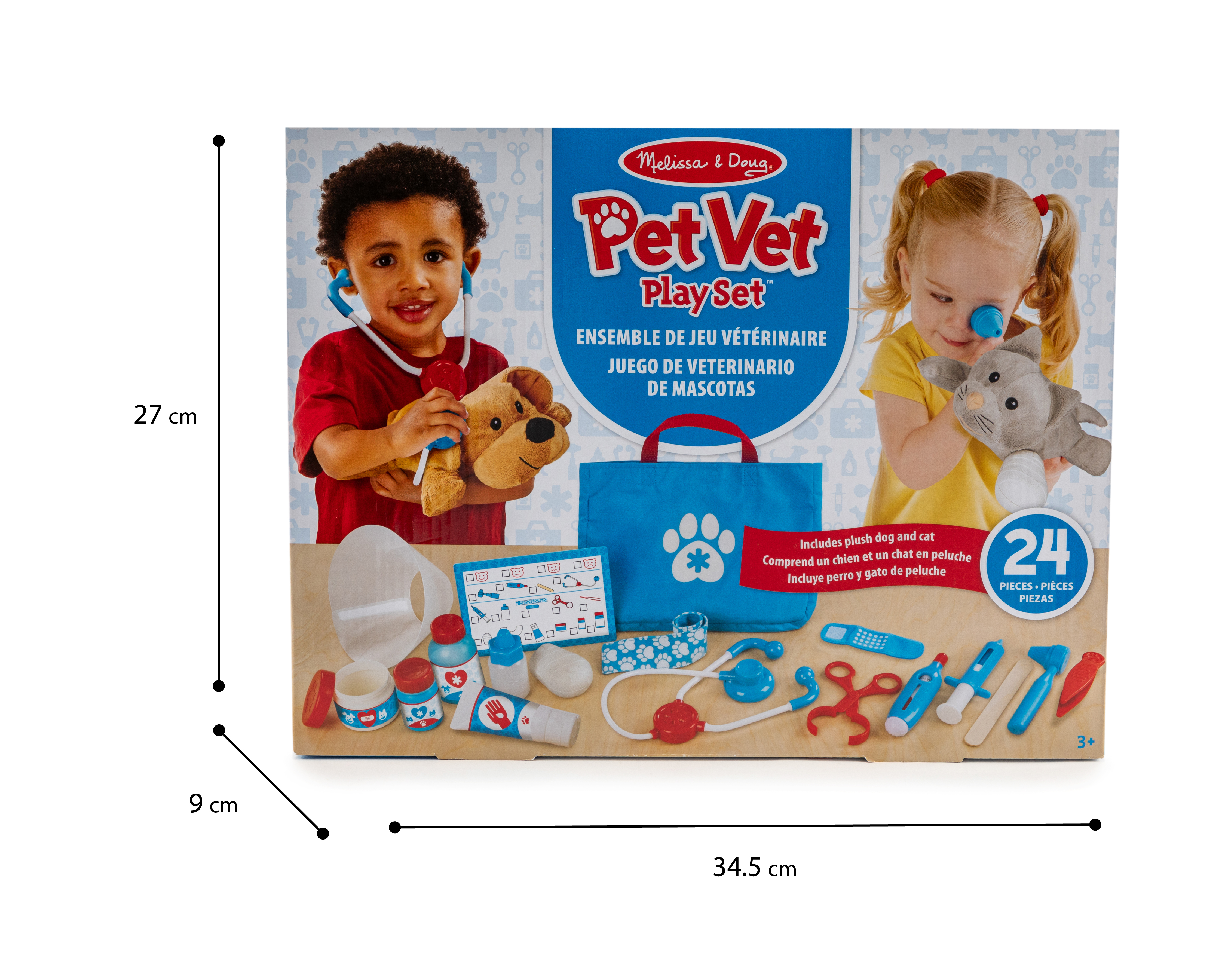 Foto 6 | Foto 6 | Juego de Veterinario de Mascotas Pet Vet Melissa & Doug 24 Piezas