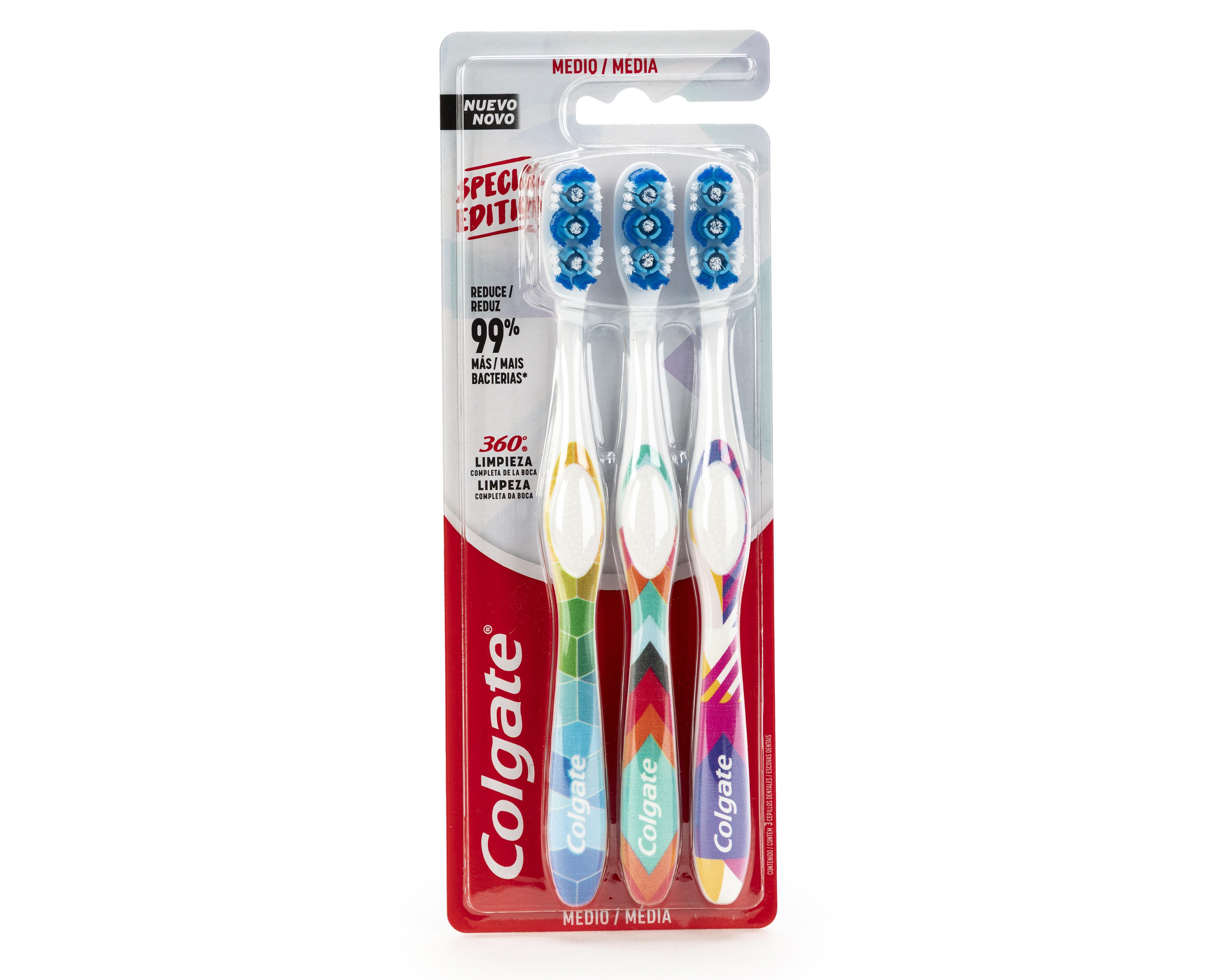 Cepillo de Dientes Suave Colgate 3 Piezas
