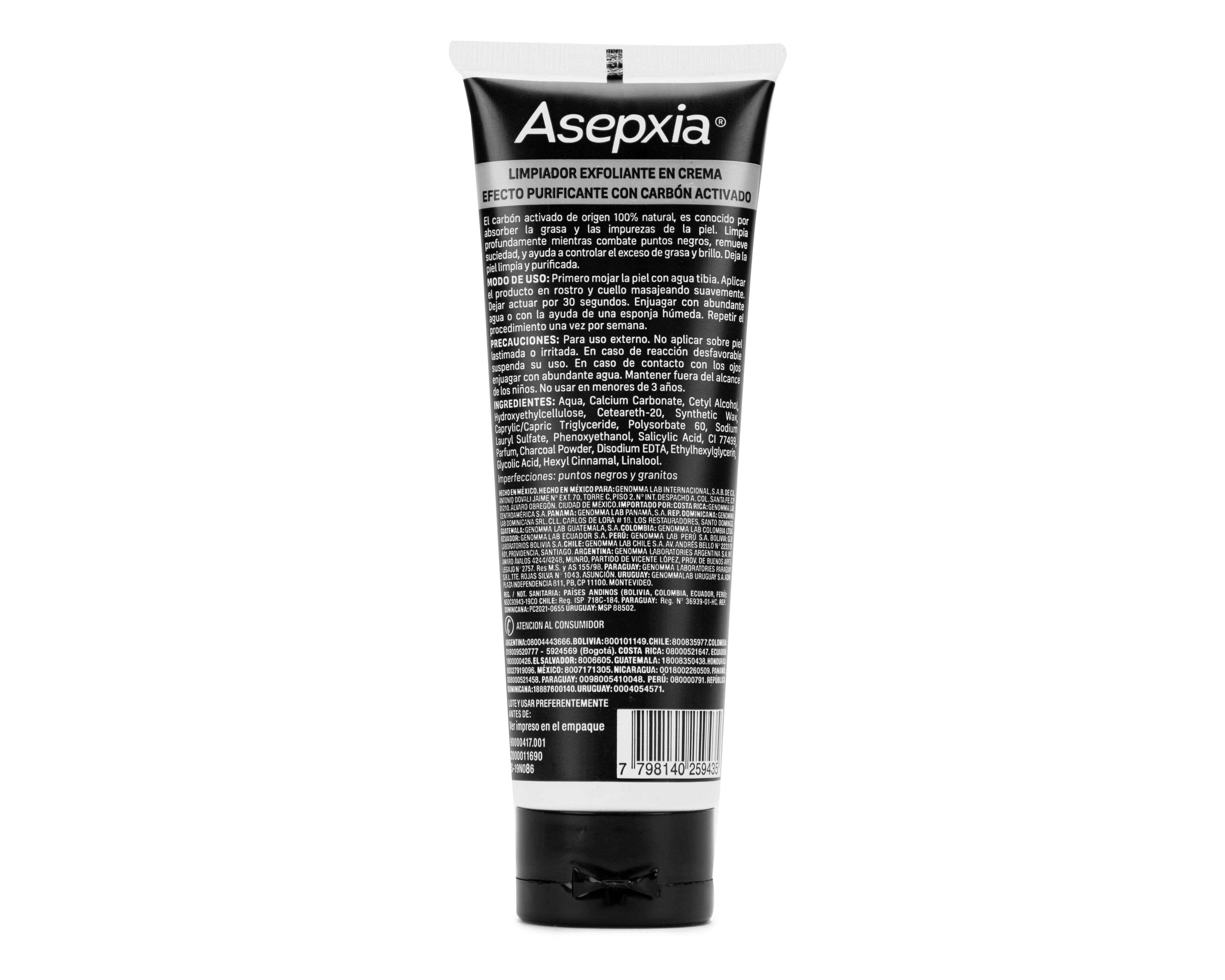 Foto 2 | Foto 2 | Crema Exfoliante Purificante Asepxia Carbón Detox 120 g