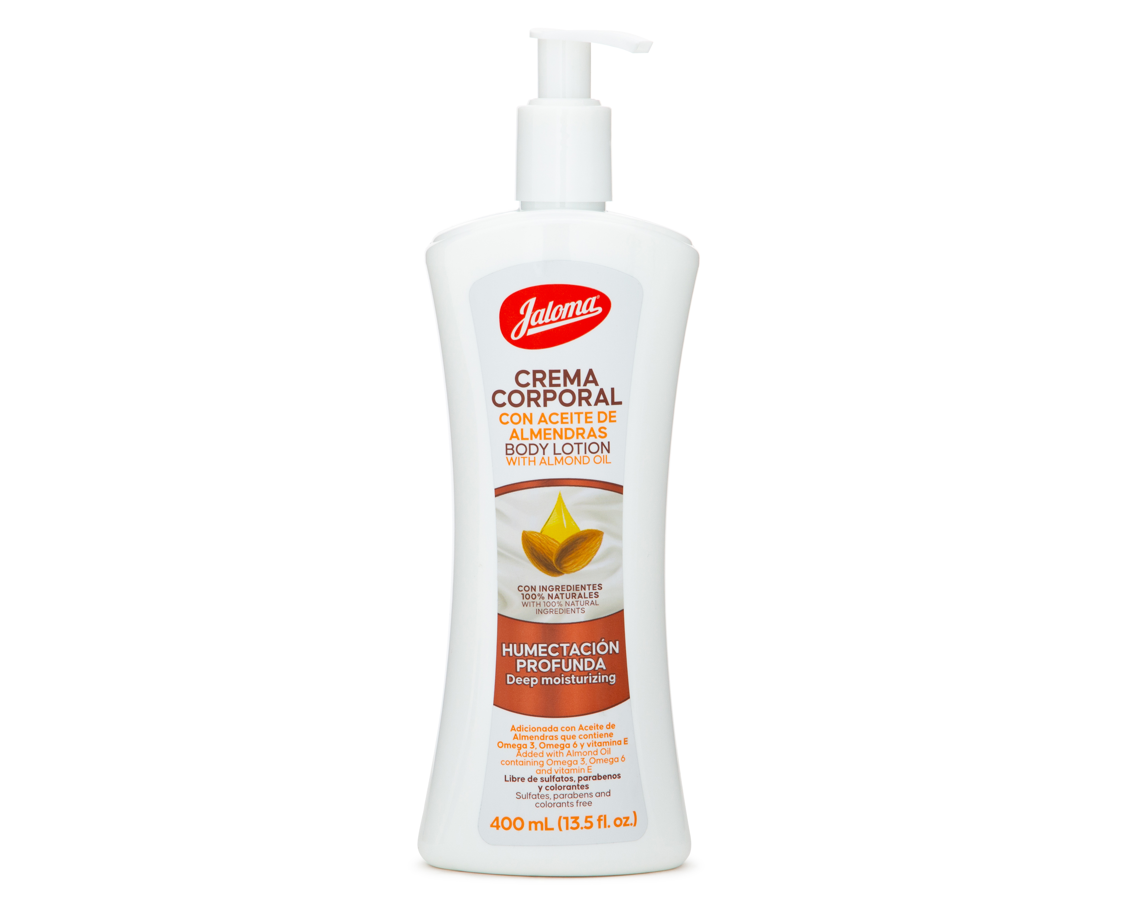 Crema Corporal Jaloma Aceite de Almendras Humectación Profunda 400 ml