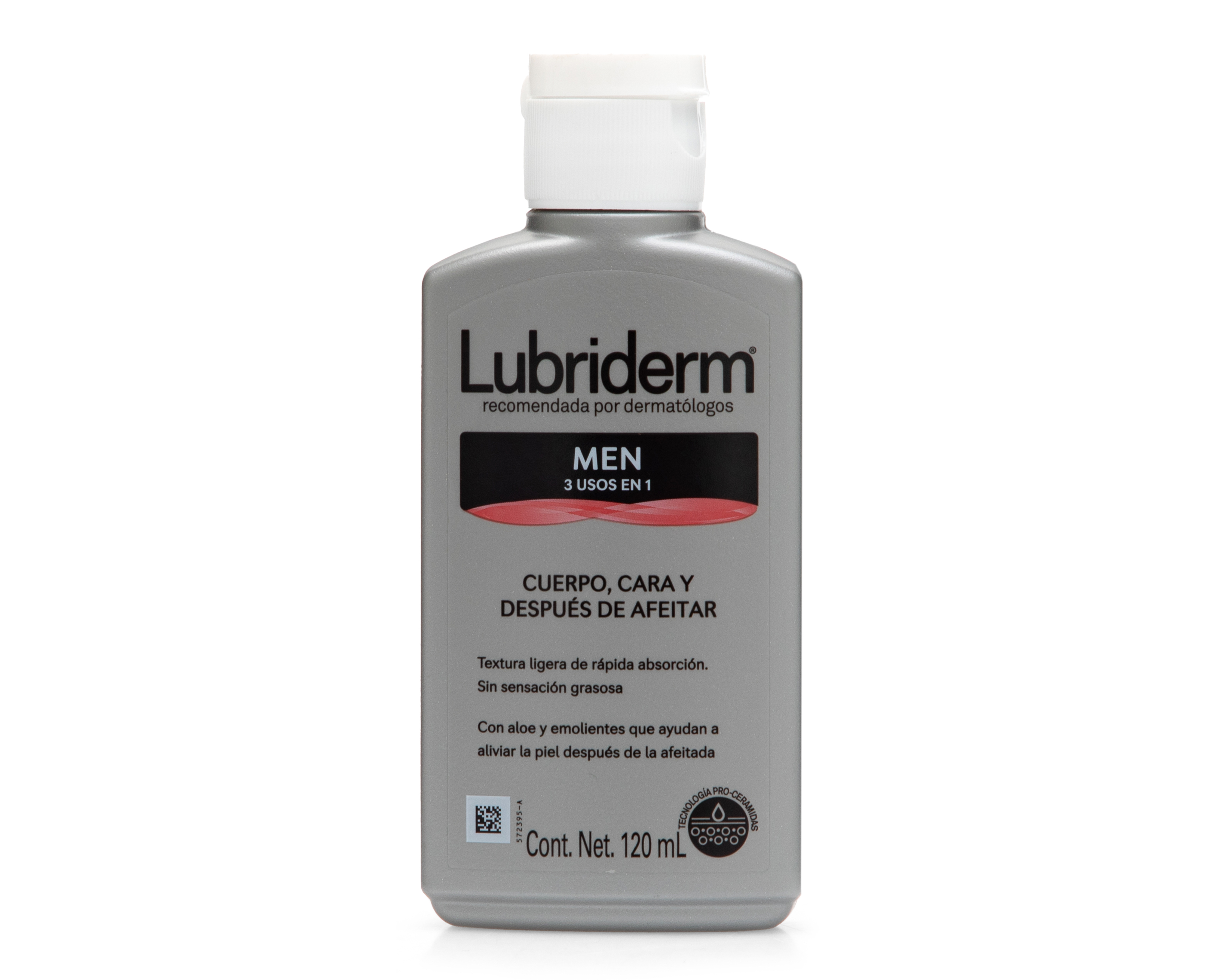 Crema Corporal Lubriderm Men Aloe 3 en 1 120 ml