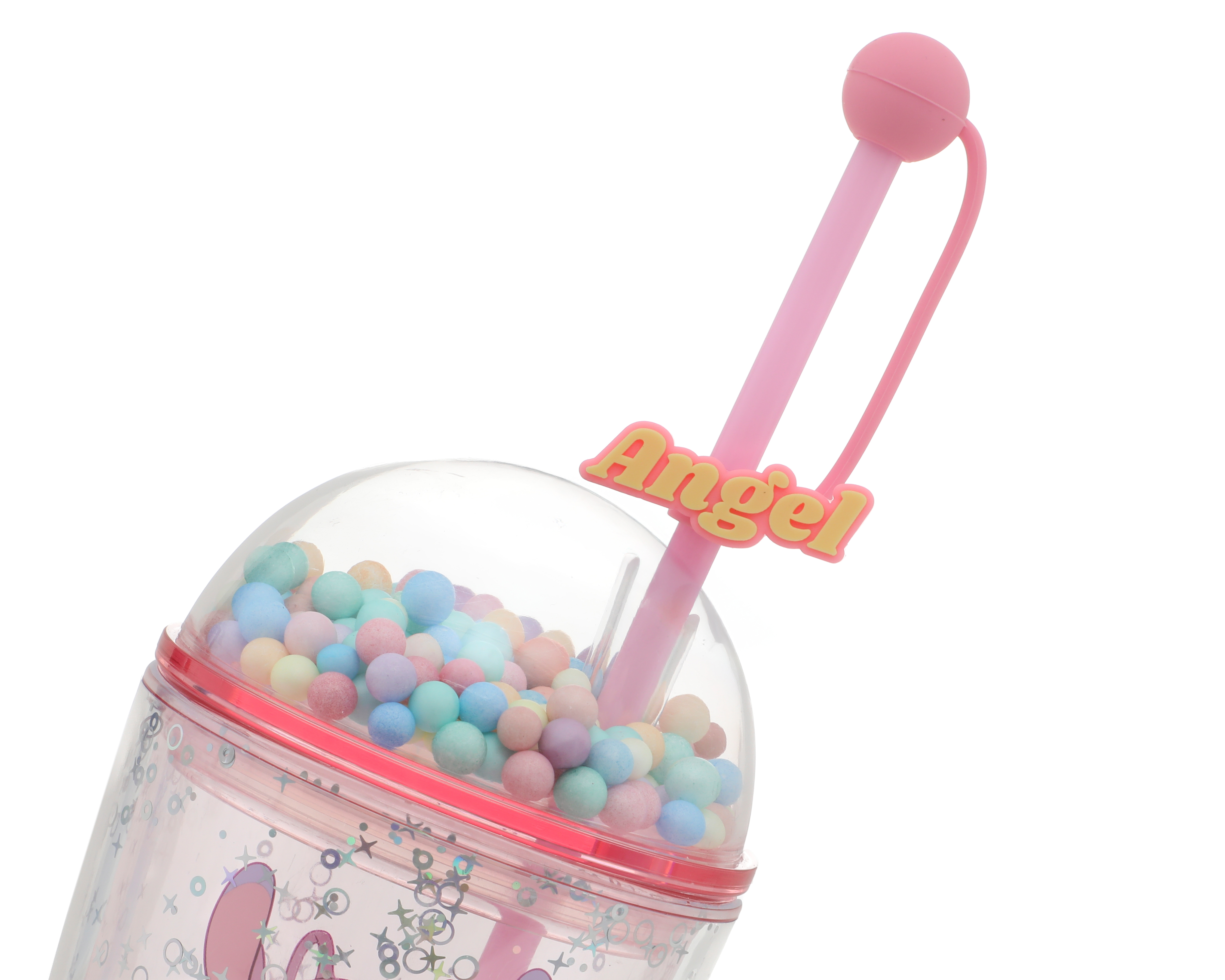 Foto 2 | Foto 2 | Vaso con Popote de Plástico Miniso Lilo & Stitch 435 ml