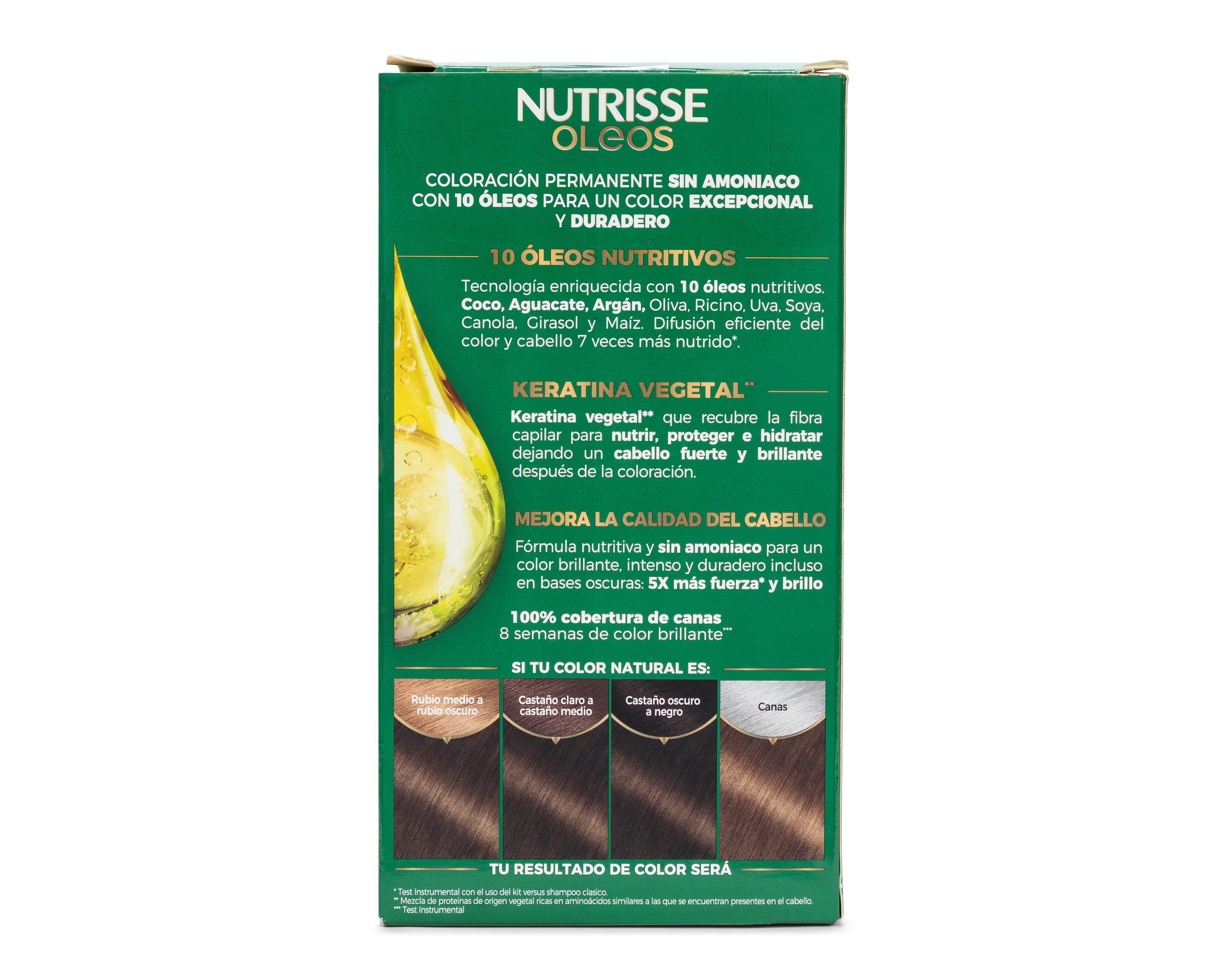 Foto 3 pulgar | Foto 2 | Tinte para Cabello Nutrisse Castaño Claro Dorado Ceniza