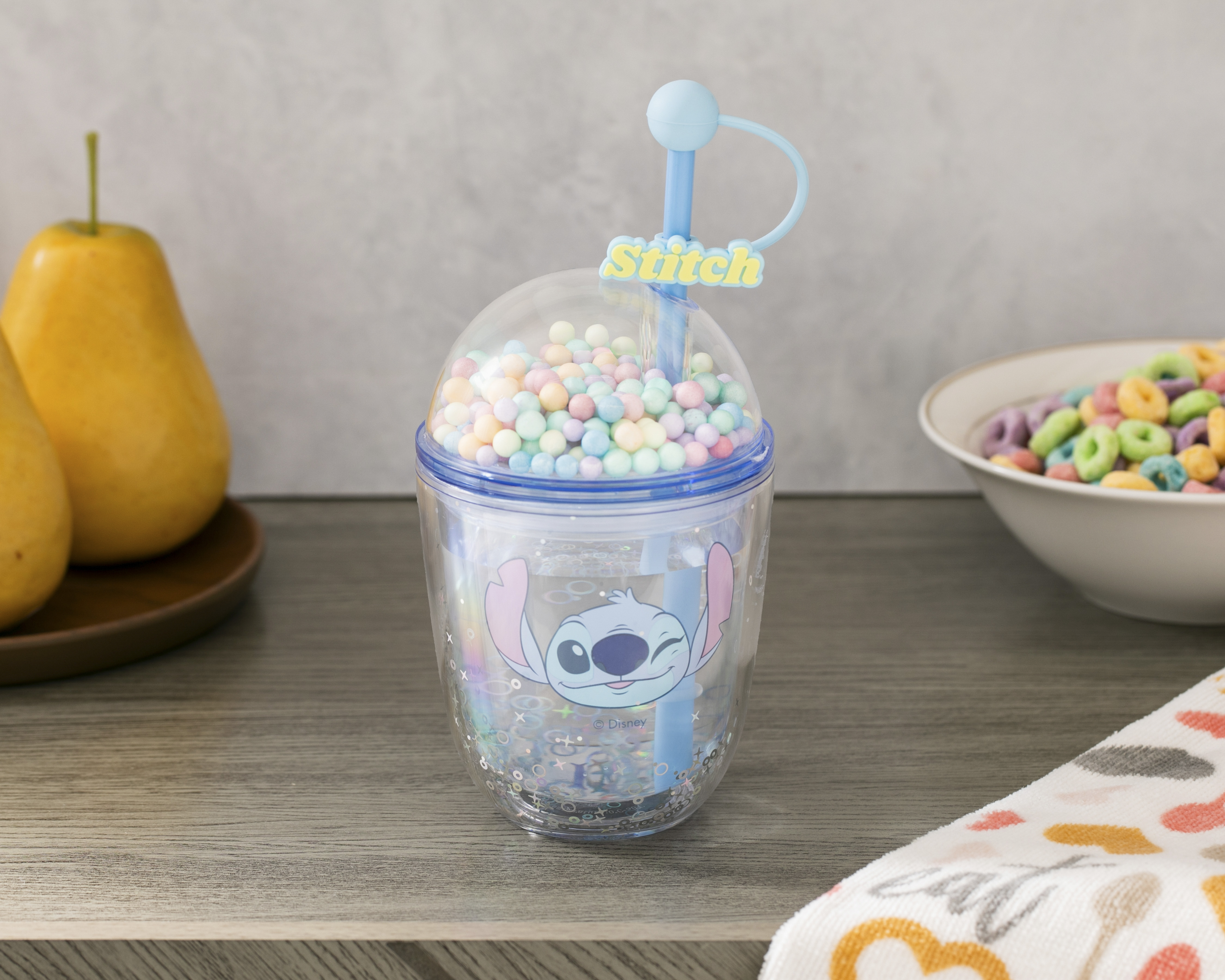 Foto 5 | Foto 5 | Vaso con Popote de Plástico Miniso Lilo & Stitch 435 ml