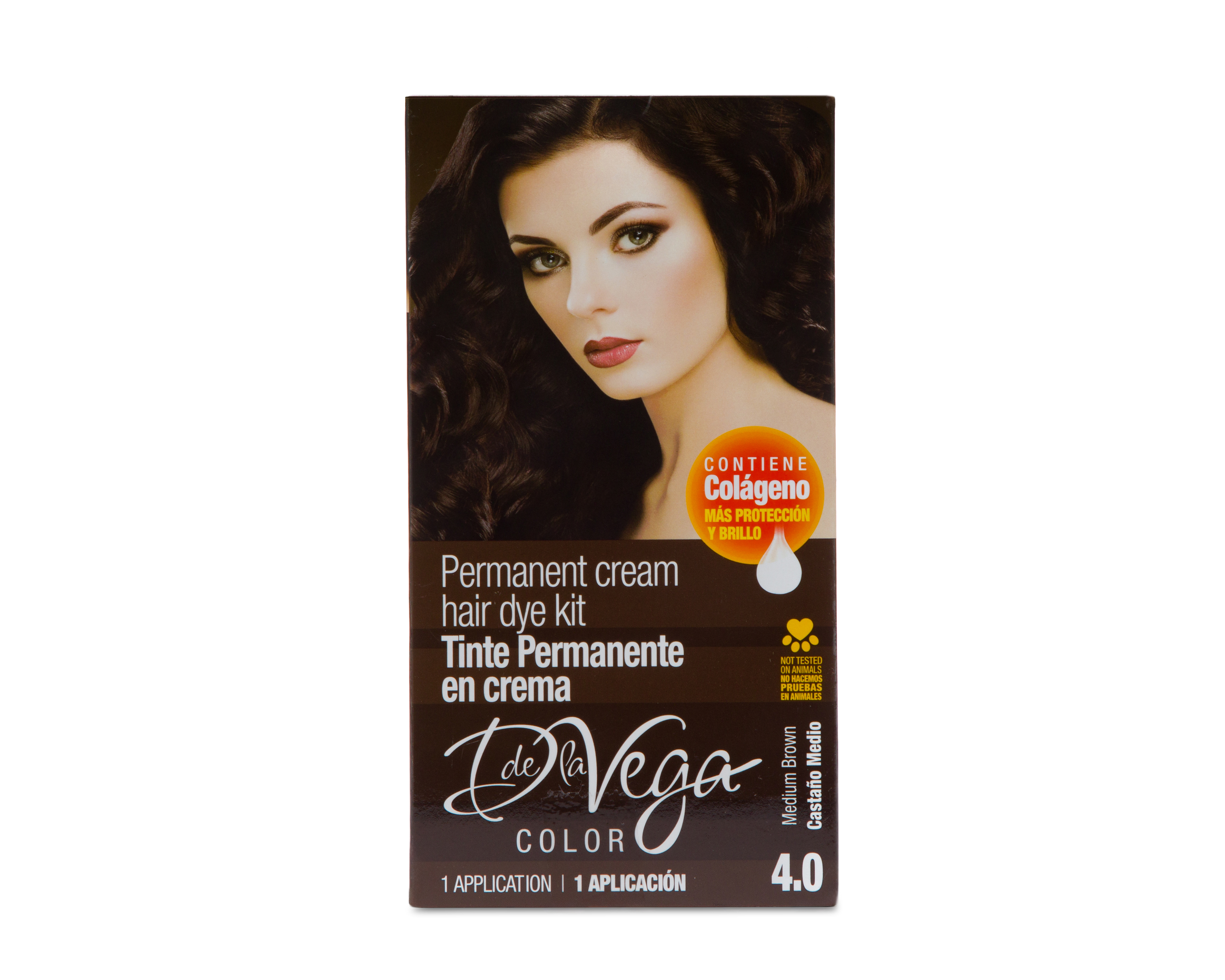 Tinte para Cabello D De la Vega 4.0 Castaño Medio