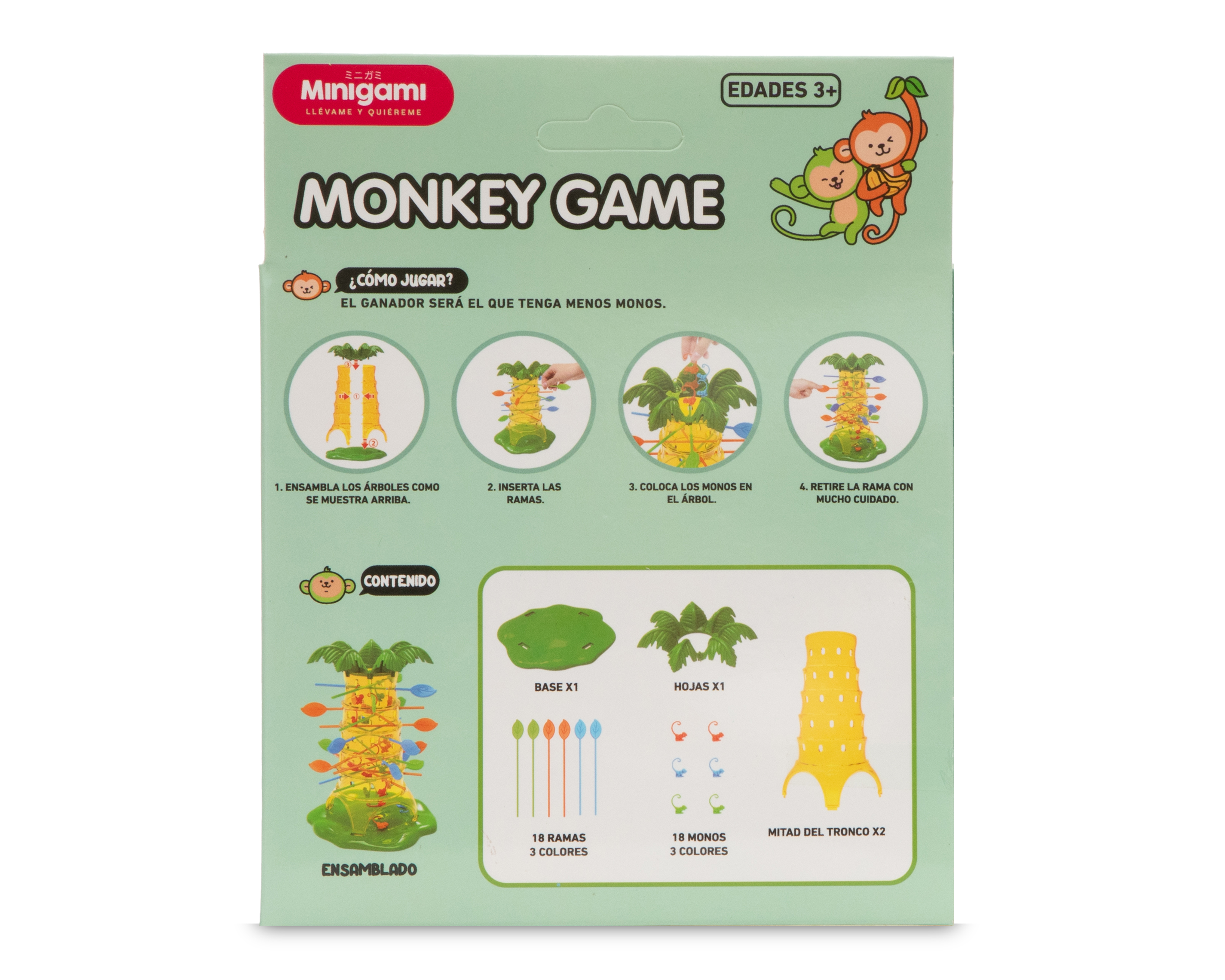 Foto 3 pulgar | Foto 2 | Juego de Mesa Monkey Game Minigami