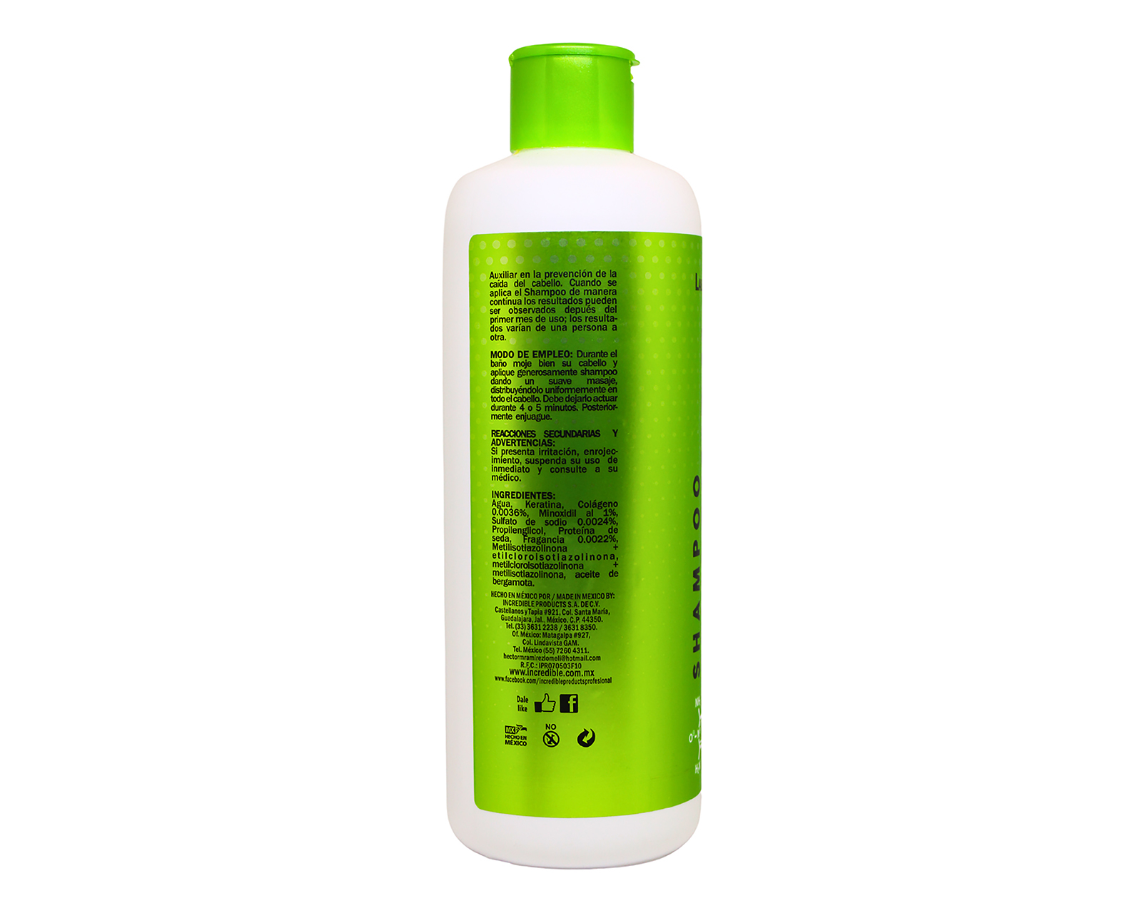 Foto 4 pulgar | Foto 3 | Shampoo Incredible Products Minoxidil Bergamota Anticaída 1 l