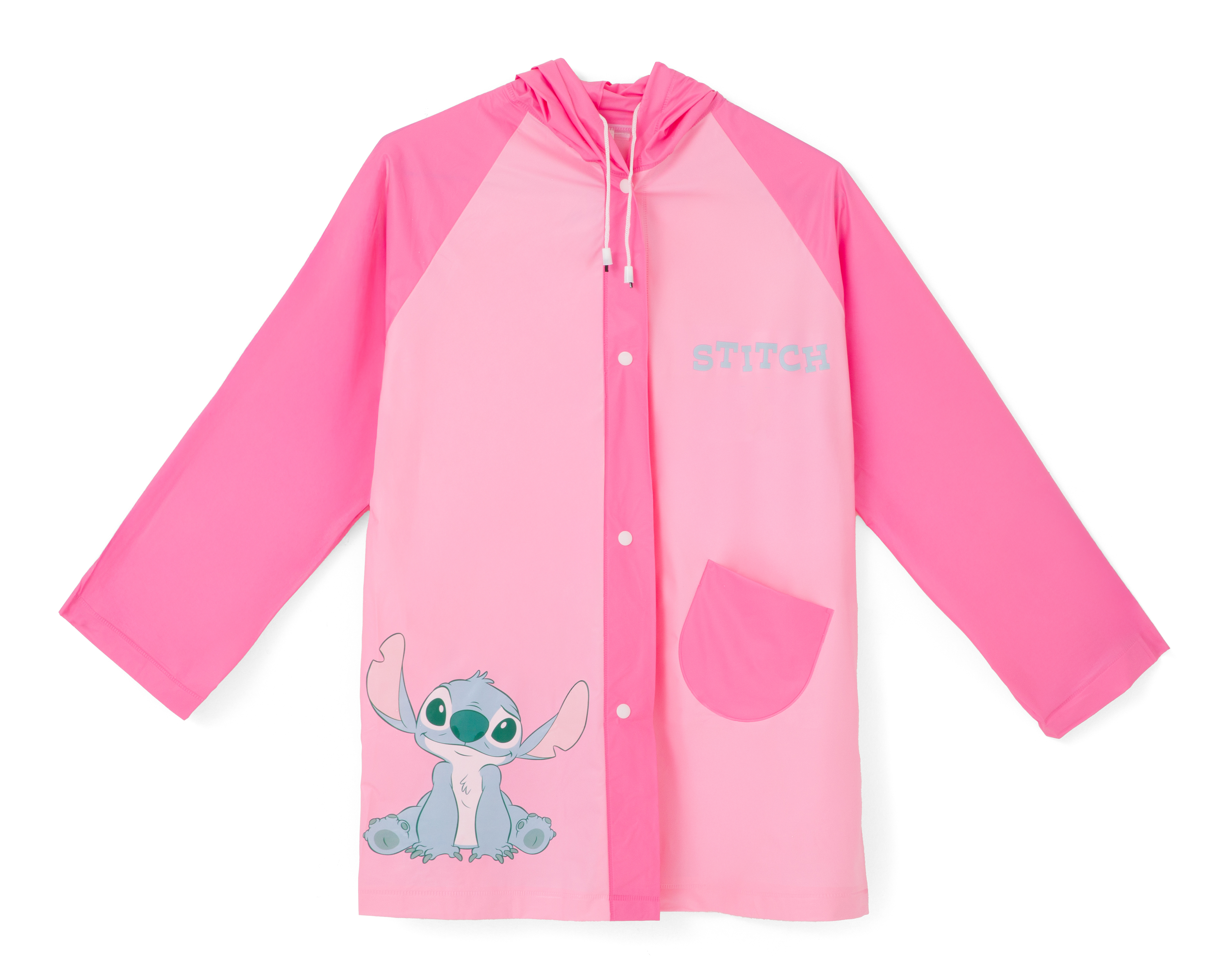 Impermeable Infantil Gairet Disney Stitch Rosa