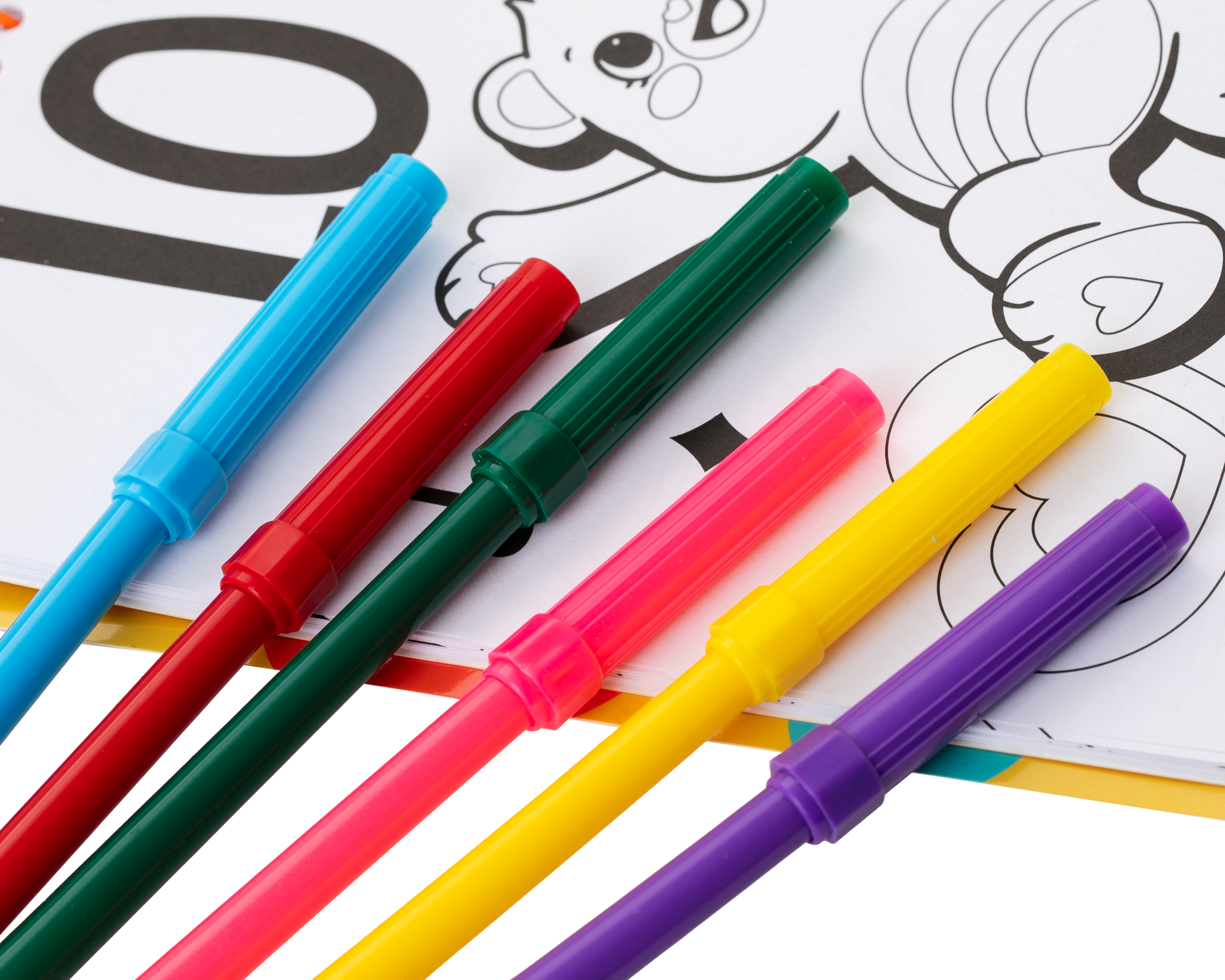 Foto 2 pulgar | Foto 1 | Libro para Colorear Miniso Care Bears con Plumones