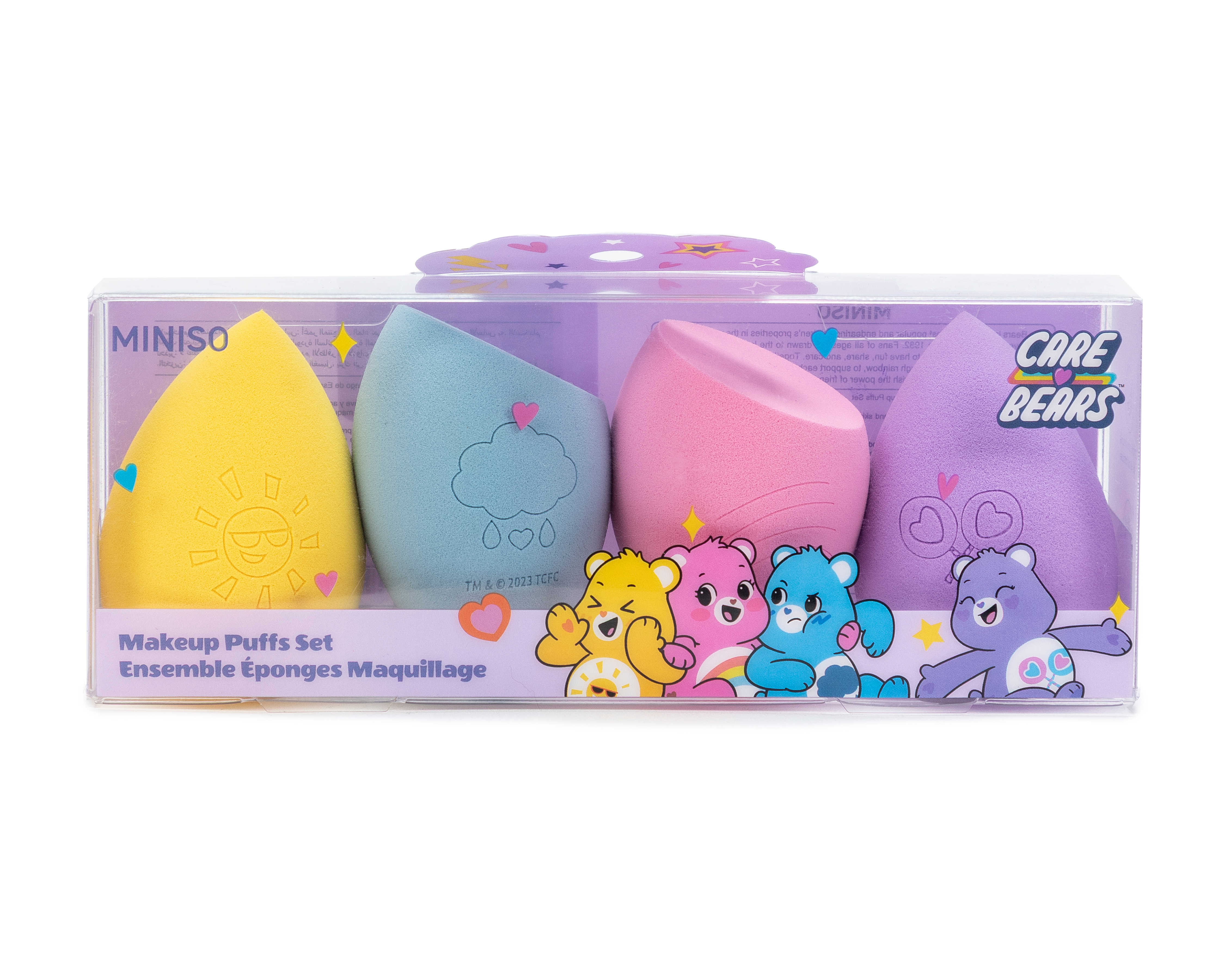 Esponjas de Maquillaje Miniso Ositos Cariñositos 4 Piezas