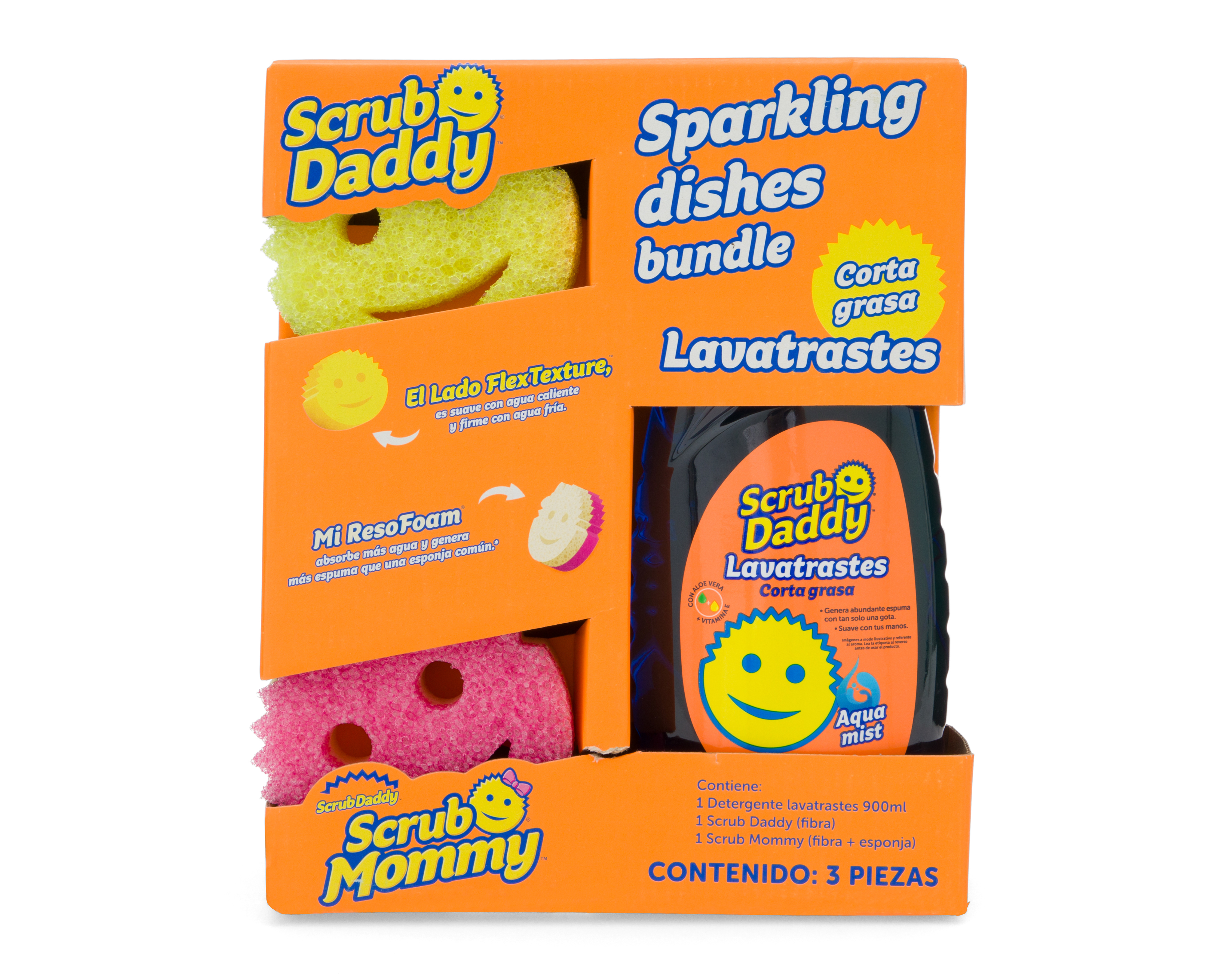 Foto 1 | Foto 1 | Set Lavatrastes con esponjas Scrub Daddy 3 Piezas