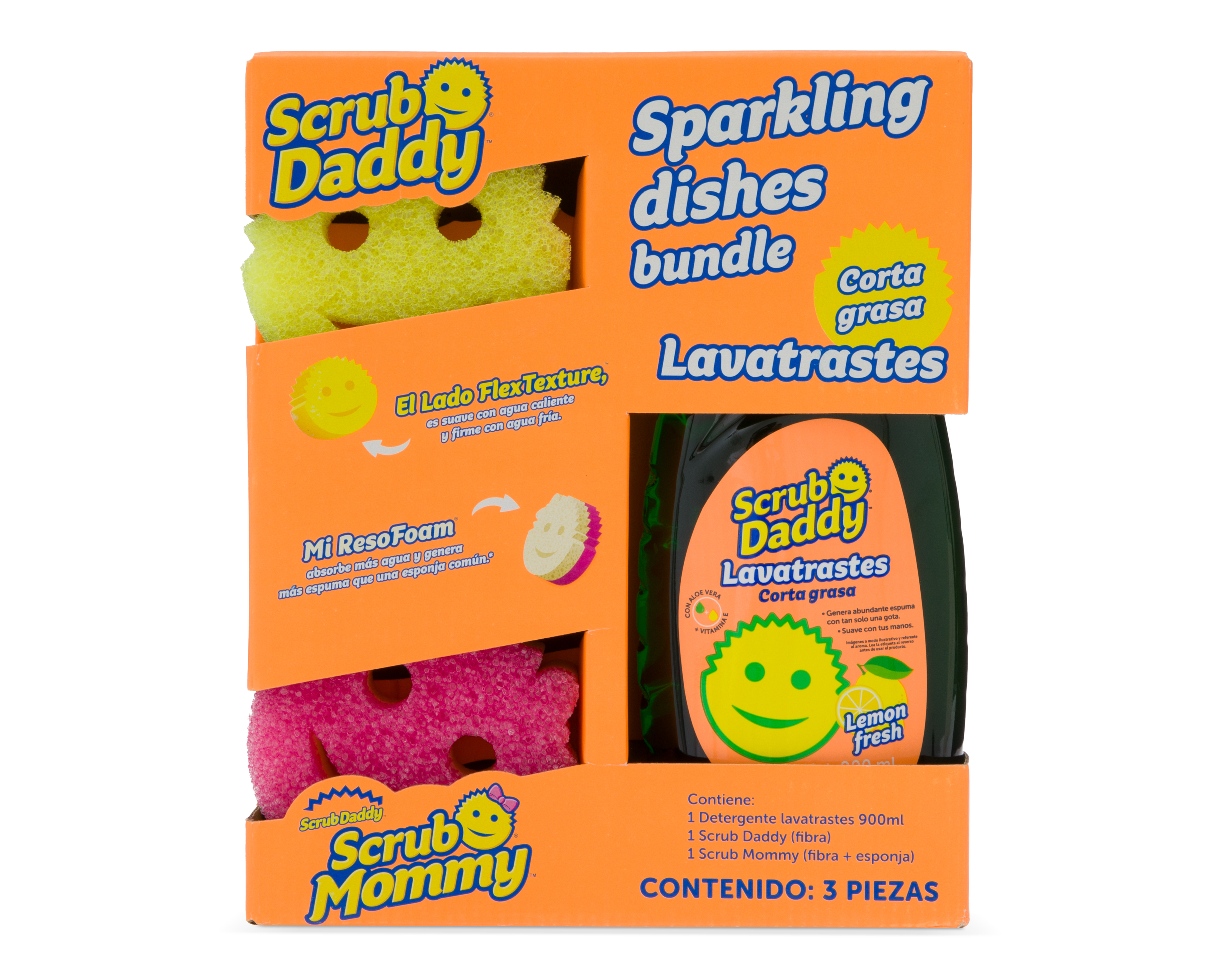 Foto 1 | Foto 1 | Set Lavatrastes con esponjas Scrub Daddy 3 Piezas