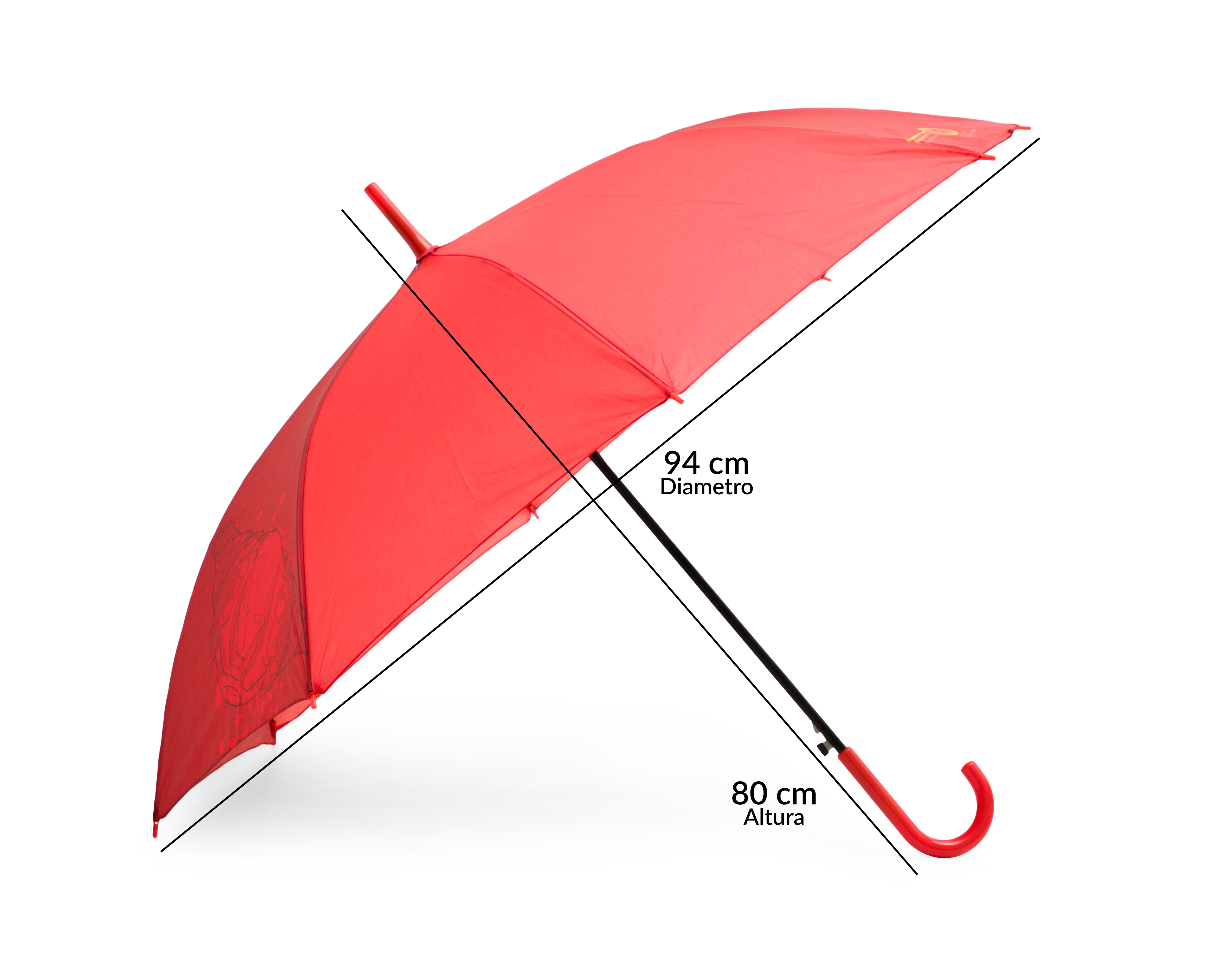 Foto 5 | Foto 5 | Paraguas Avengers Rojo Plegable