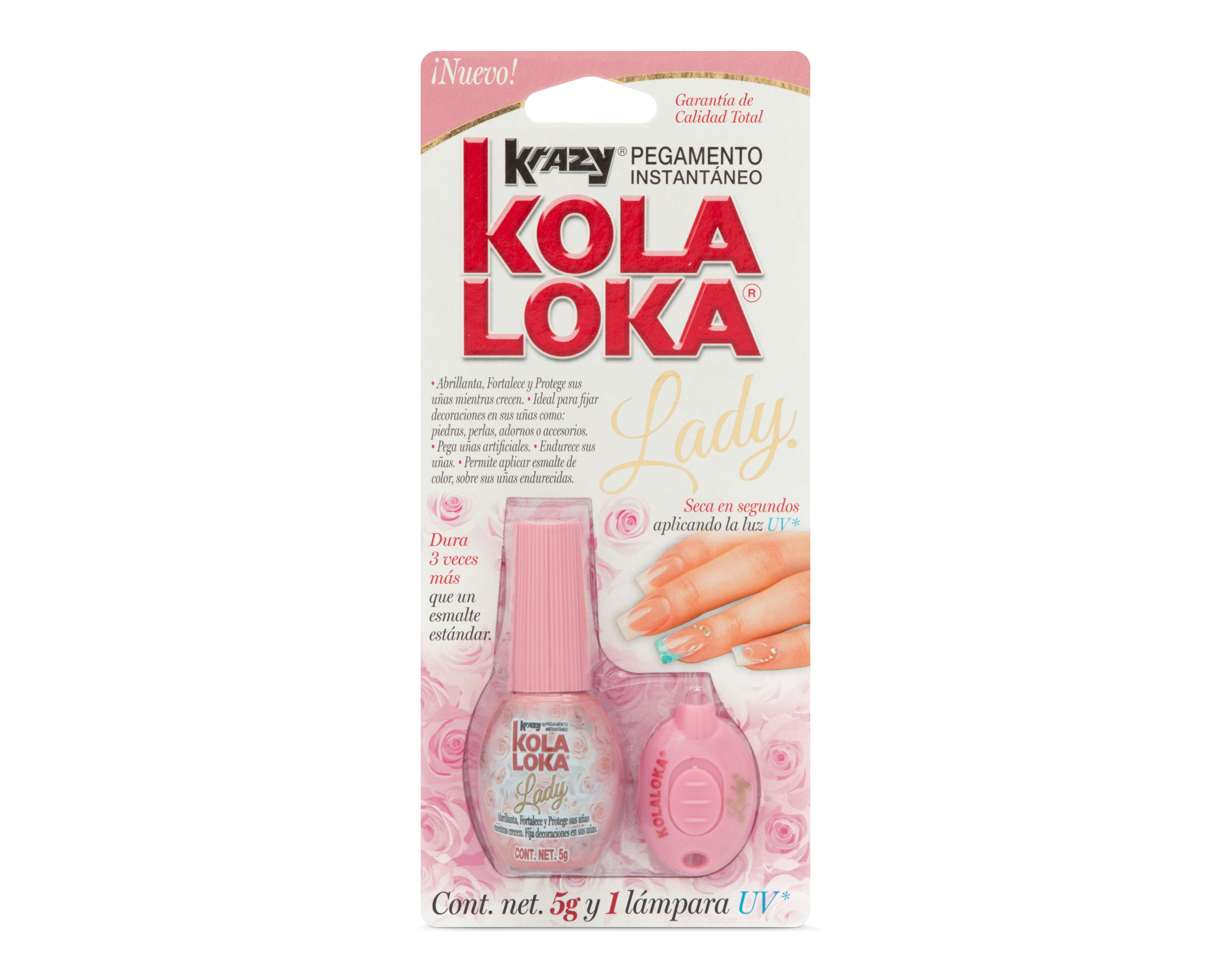 Foto 4 pulgar | Foto 3 | Pegamento Instantáneo Kola Loka Lady con Lámpara UV