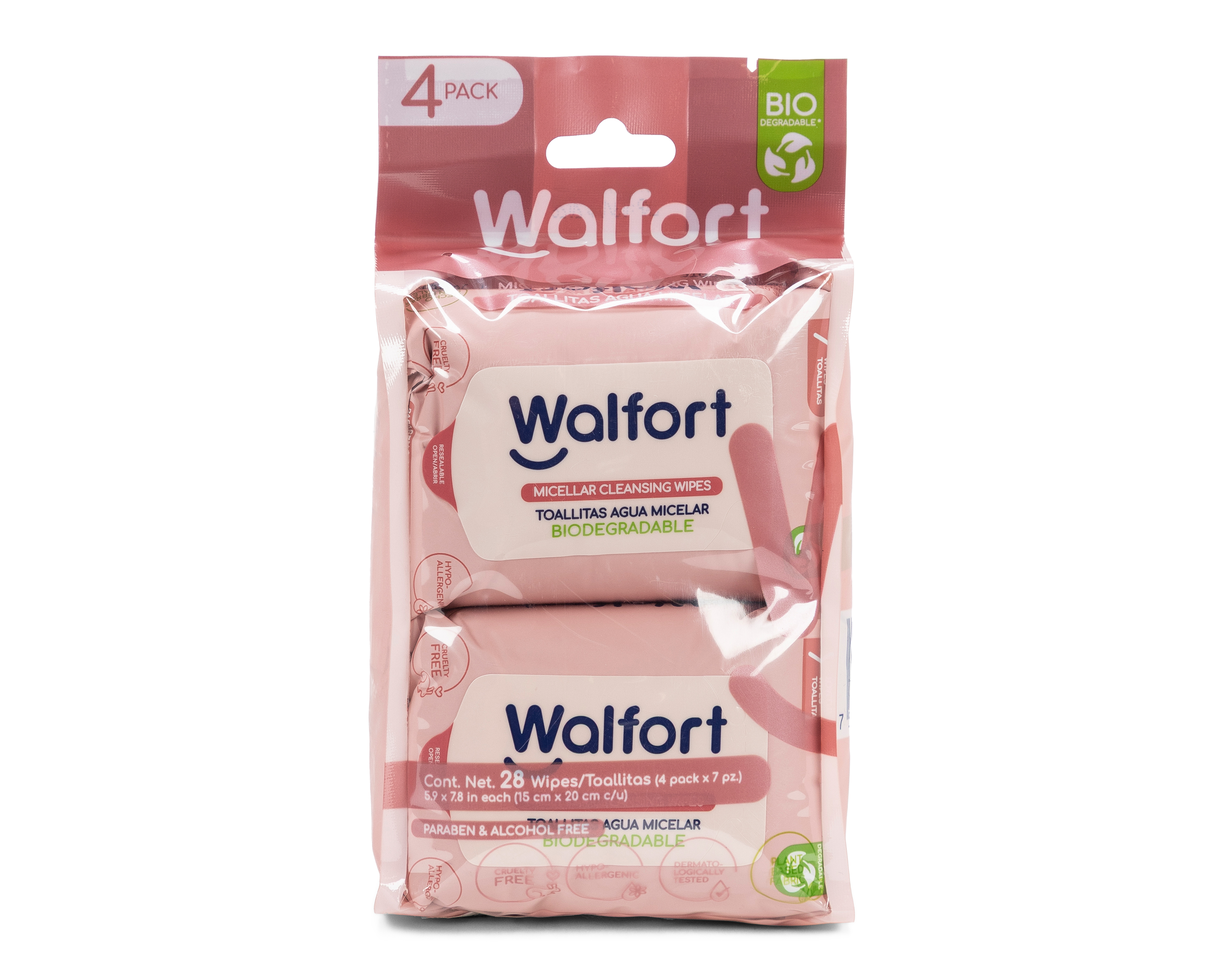 Toallitas Desmaquillantes Walfort 28 Piezas