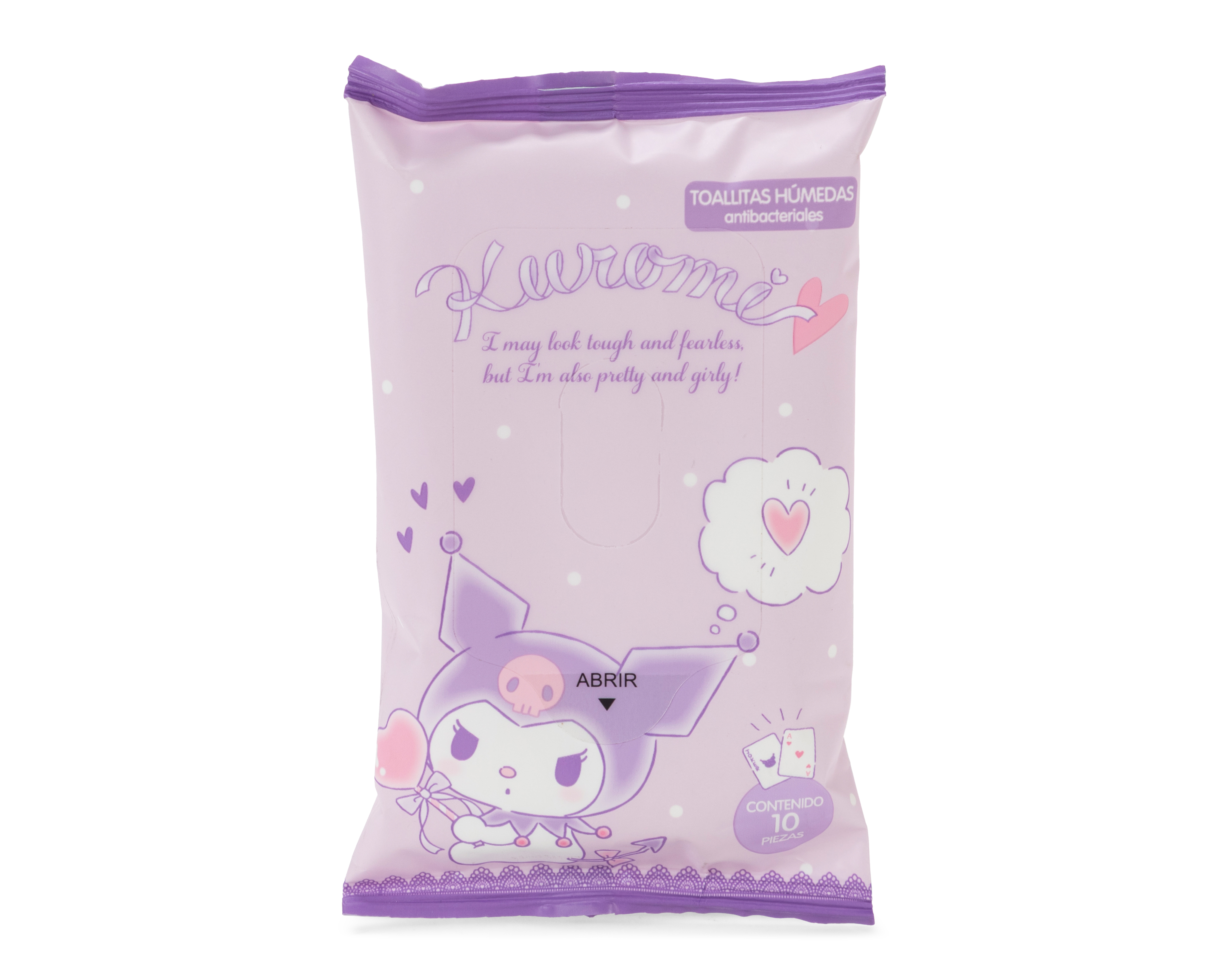 Foto 2 pulgar | Foto 1 | Toallitas Antibacteriales Bestway Kuromi 10 Piezas