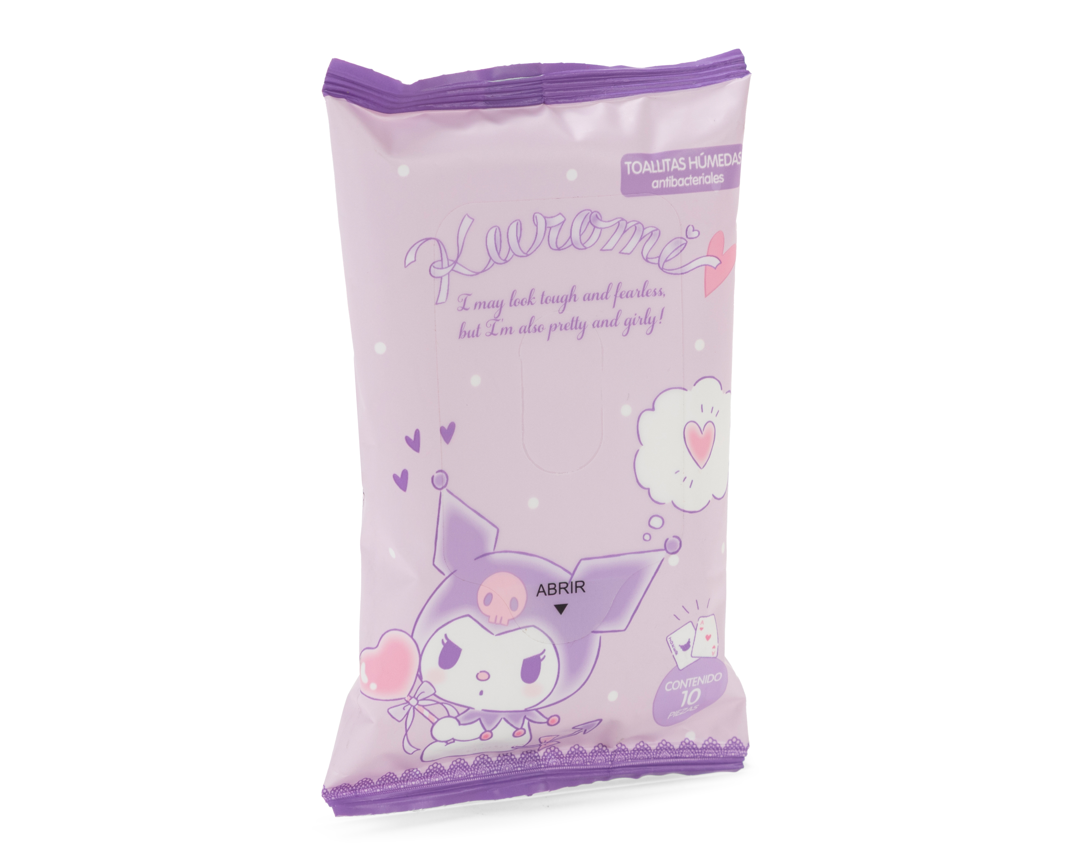 Foto 3 pulgar | Foto 2 | Toallitas Antibacteriales Bestway Kuromi 10 Piezas