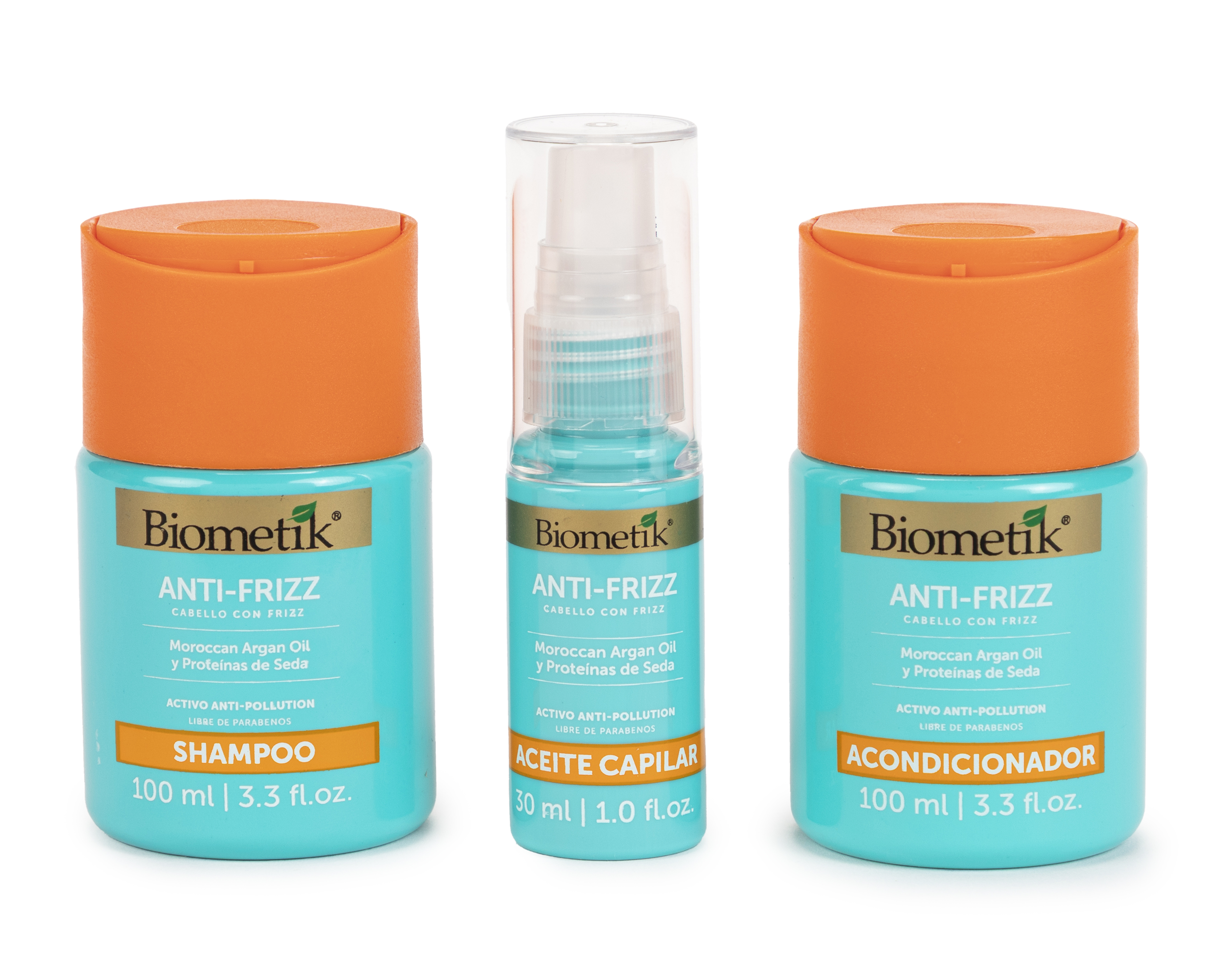 Kit de Viaje para Higiene Personal Biometik 3 Piezas