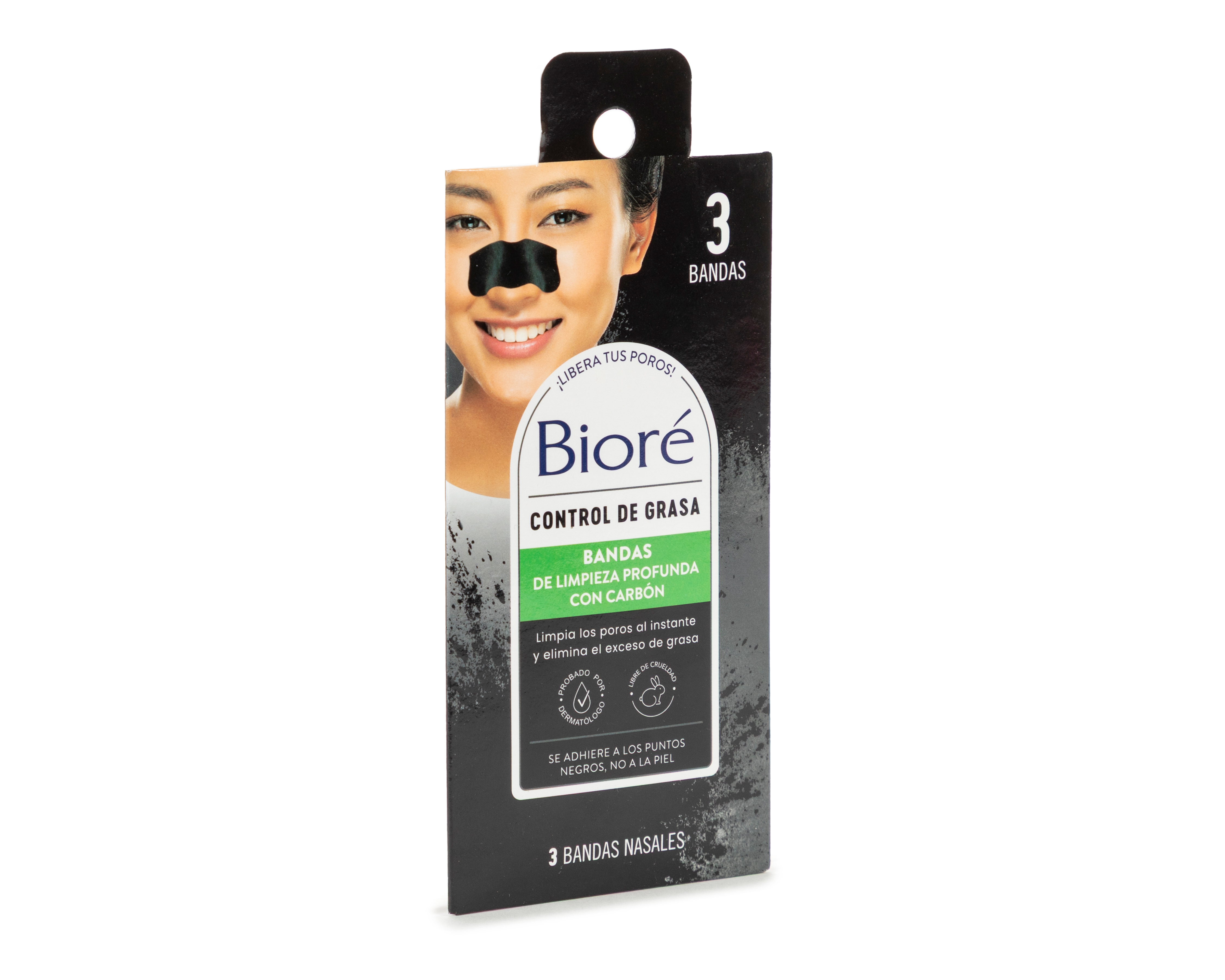 Foto 4 pulgar | Foto 3 | Bandas Nasales Bioré de Carbón 3 Piezas