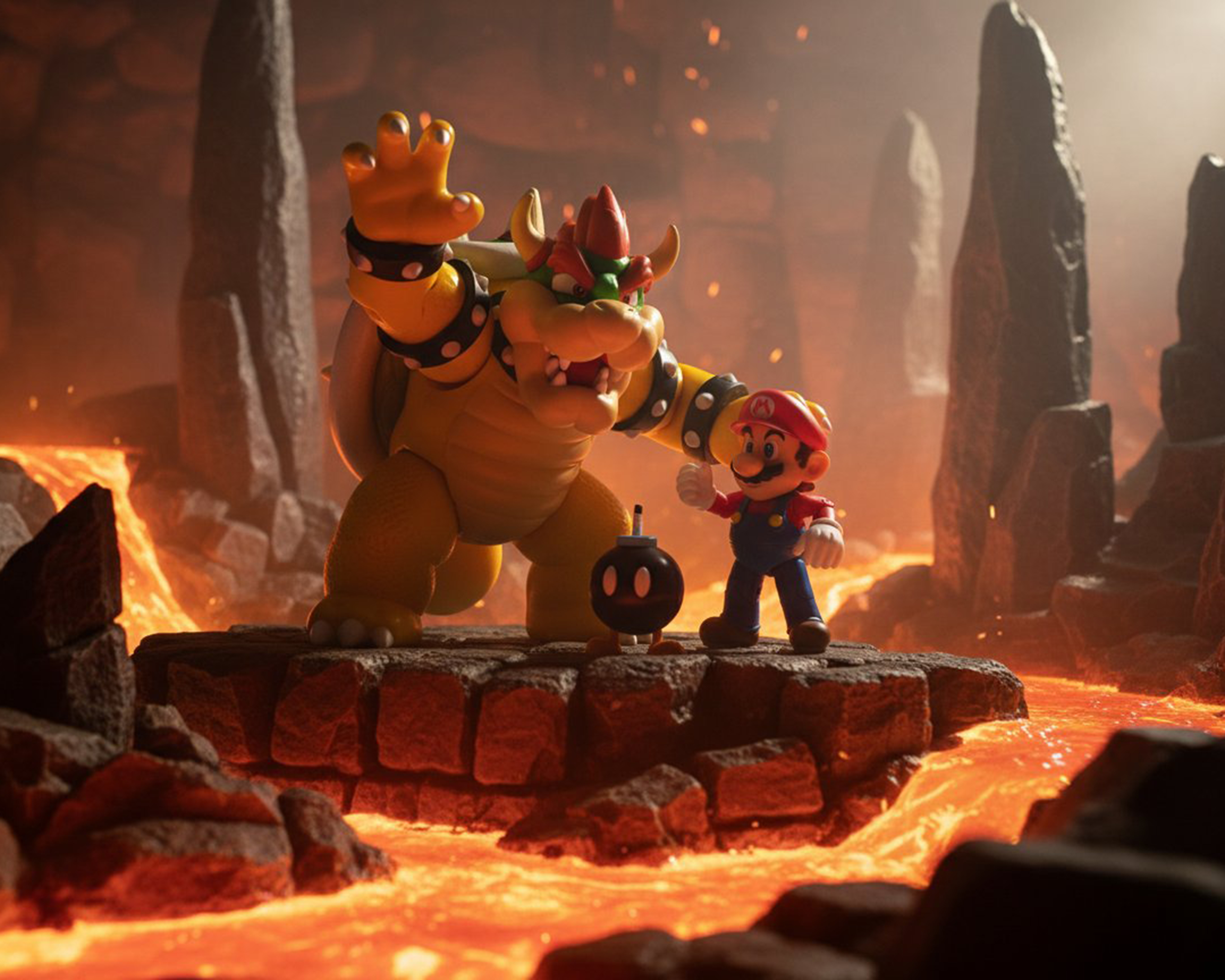 Foto 8 | Foto 8 | Figura Super Mario Jakks Pacific Set Batalla de Lava de Bowser