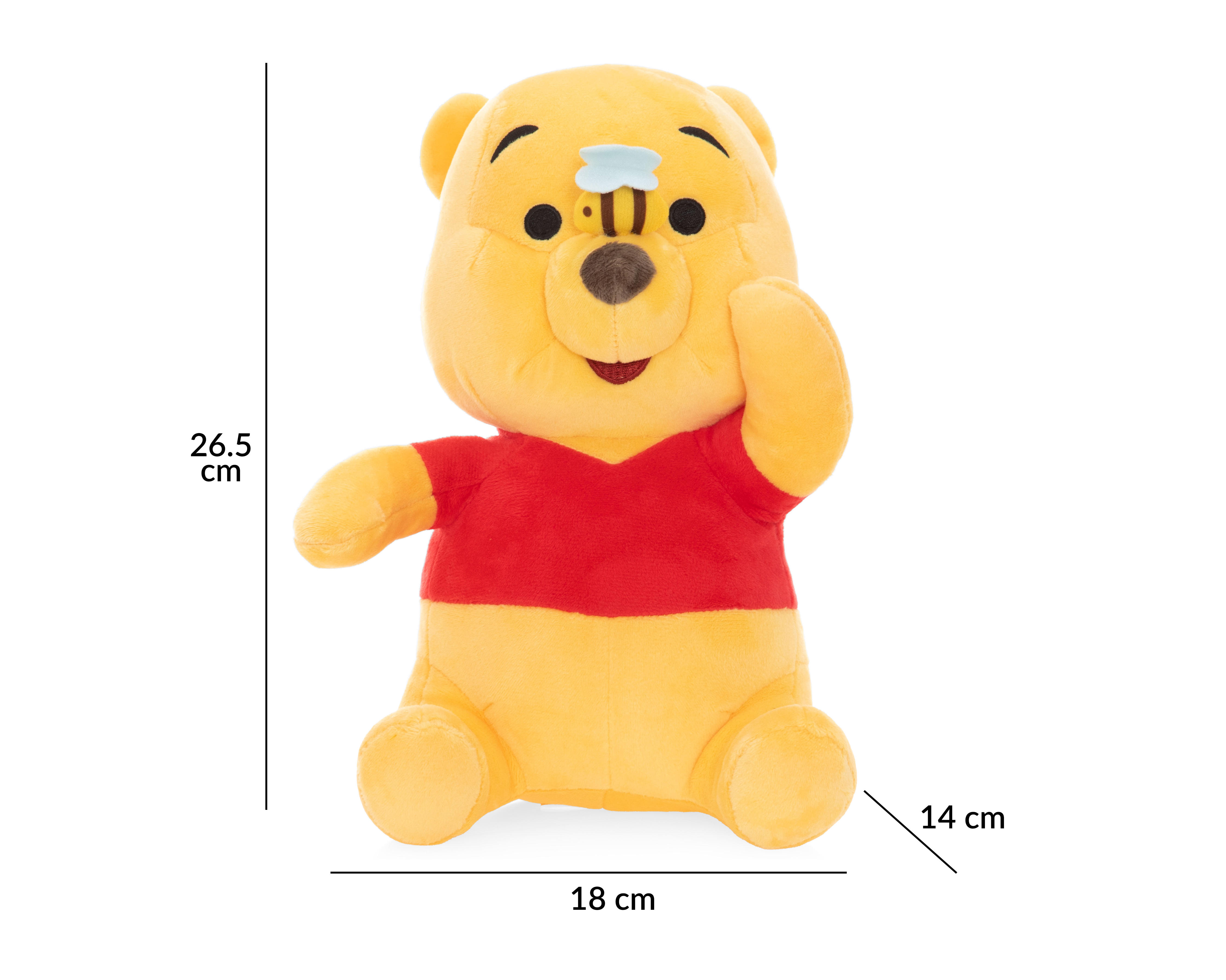 Foto 6 pulgar | Foto 5 | Winnie Pooh de Peluche Disney Amarillo